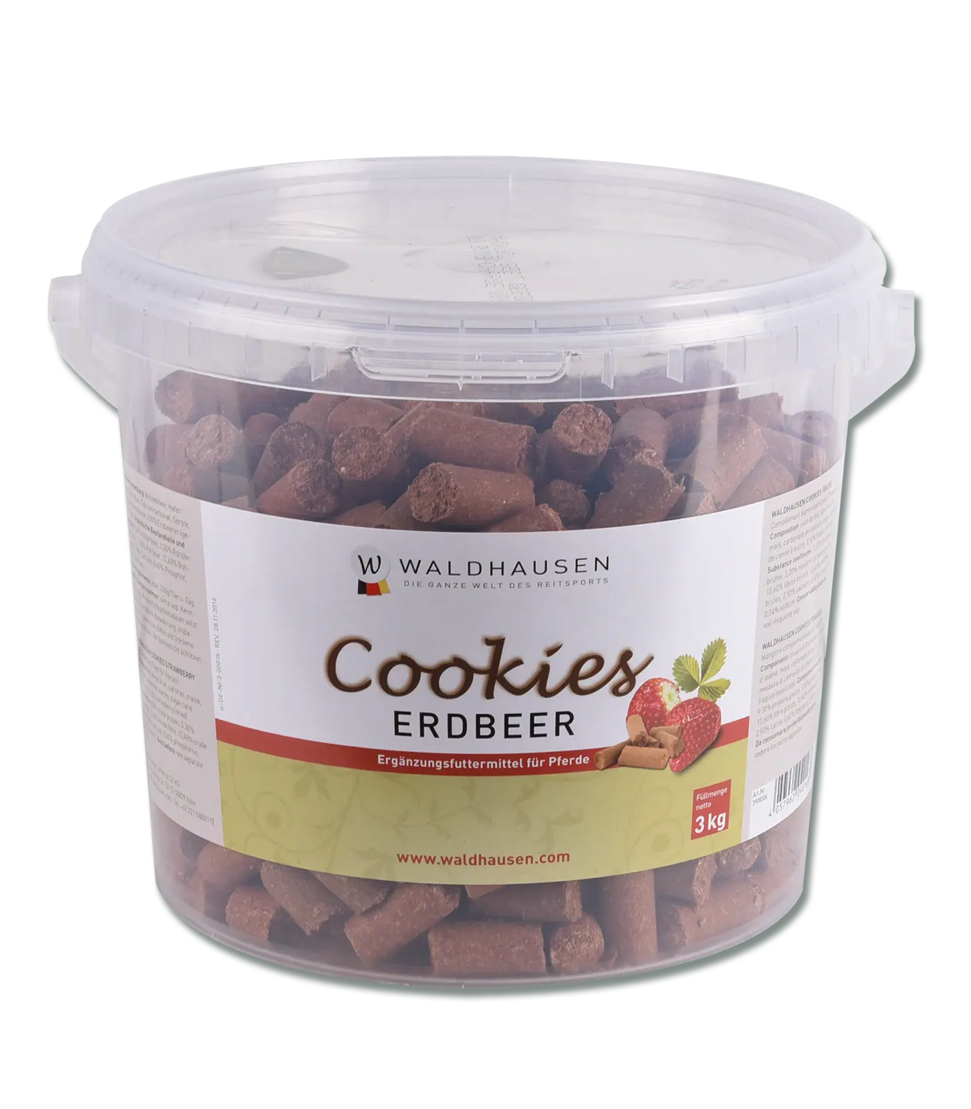 Waldhausen Cookies Erdbeere, 3 kg, Eimer