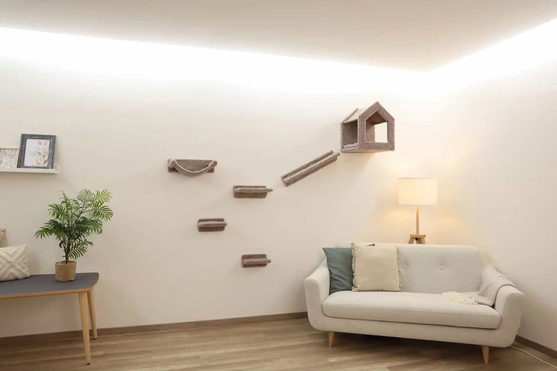 Kerbl Pet Perete de Cățărare Monte Baldo, set 6 piese, în utilizare, în interior
