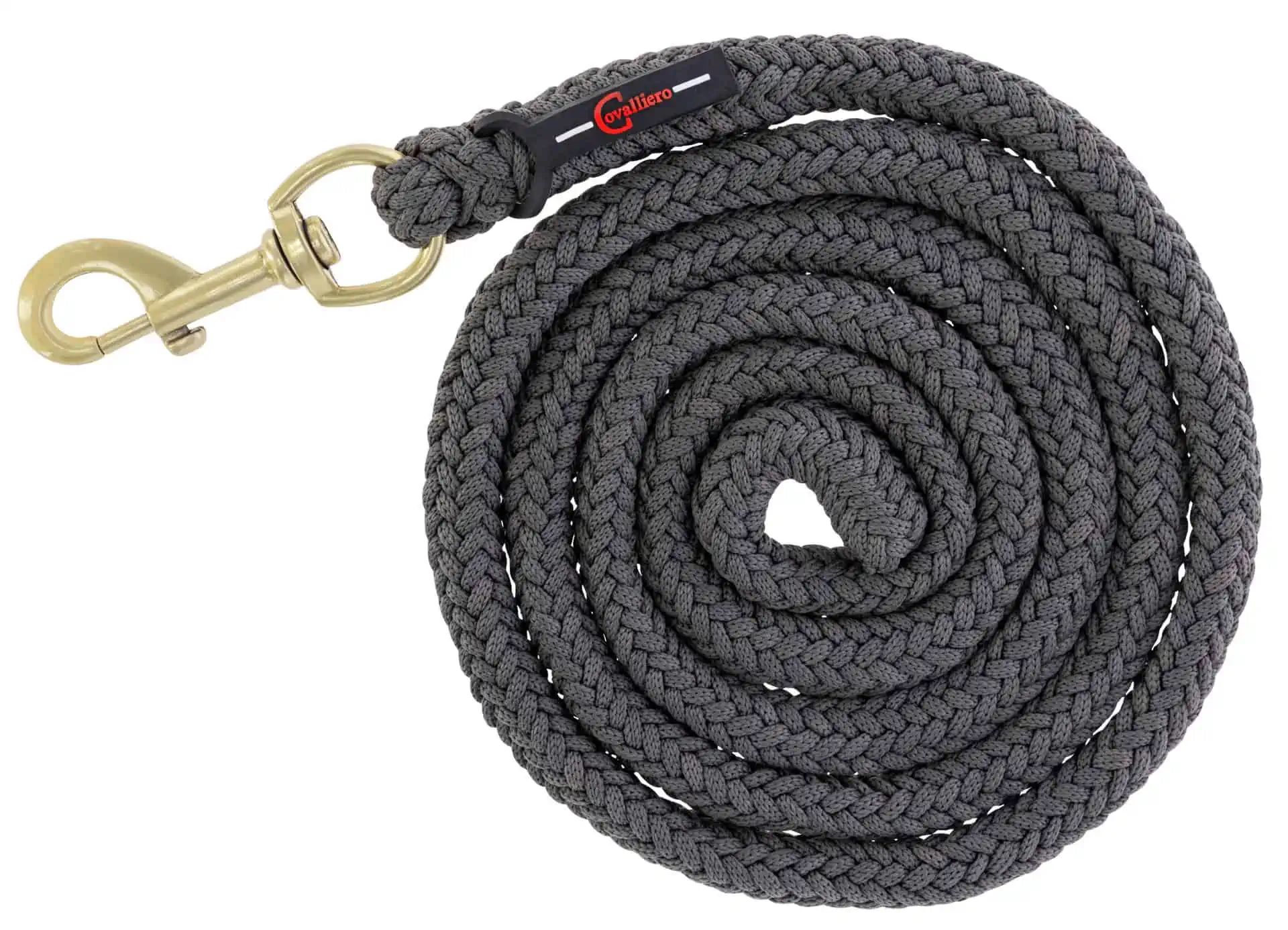 Longe Classy Covalliero, longe robuste pour cheval, stone, mousqueton
