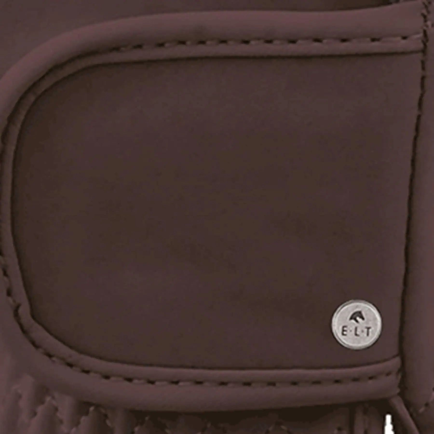 Gant d'équitation ELT Le Polyvalent, aspect daim, scratch, XL, marron