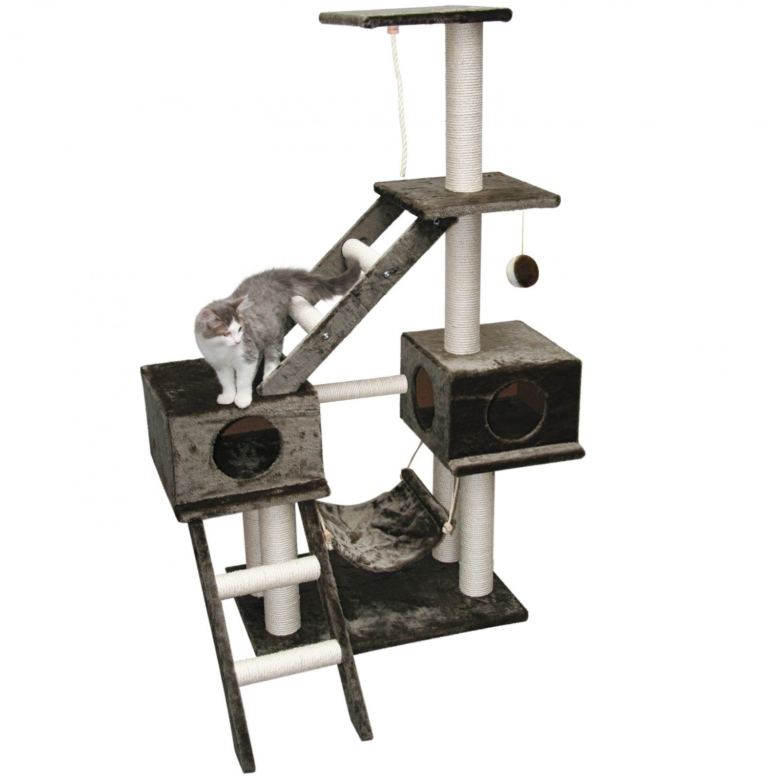 climbing tree GRANAT, 70x50x150 cm; grey