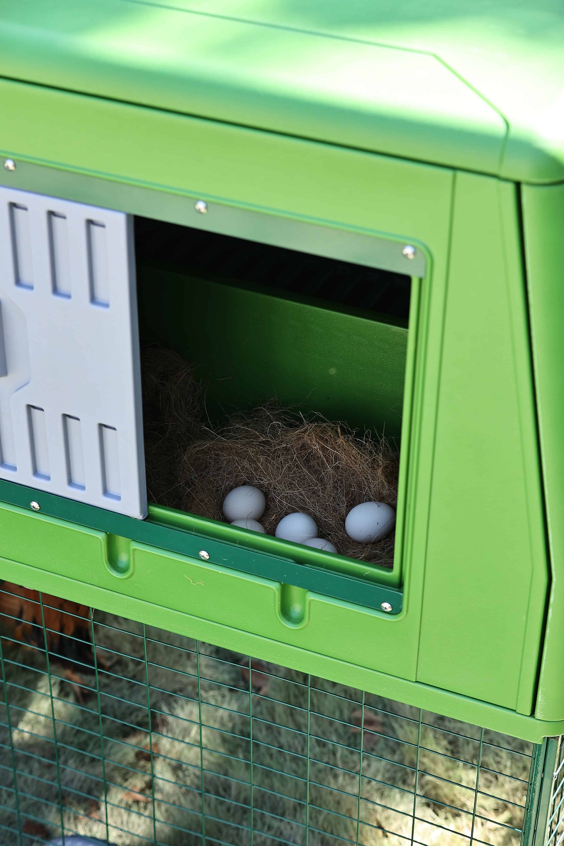 Agrarzone Mobile Chicken Coop "The Egg Chalet" made of Plastic, detail view