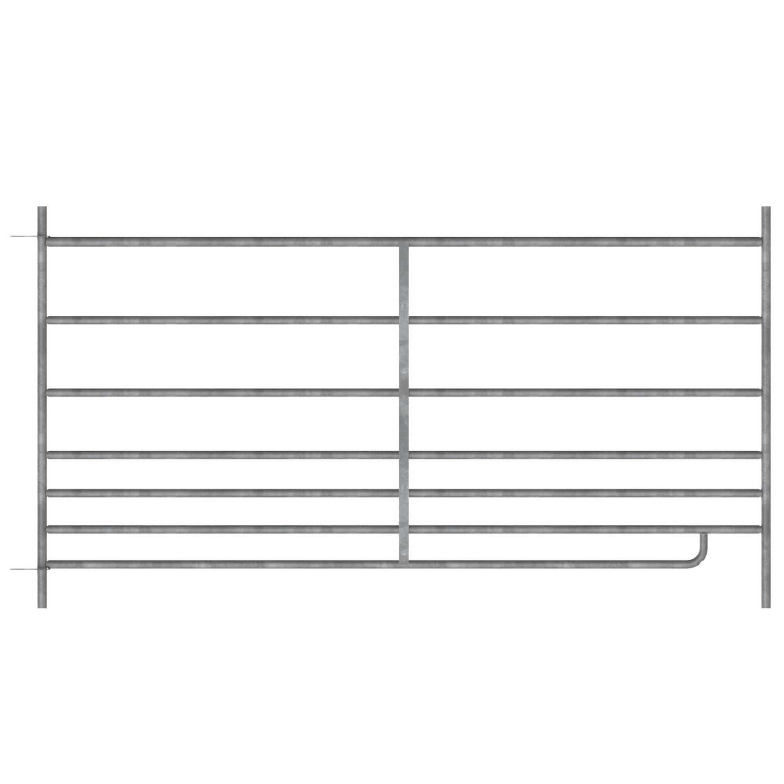 Barrière d'herbage galvanisée à insertion