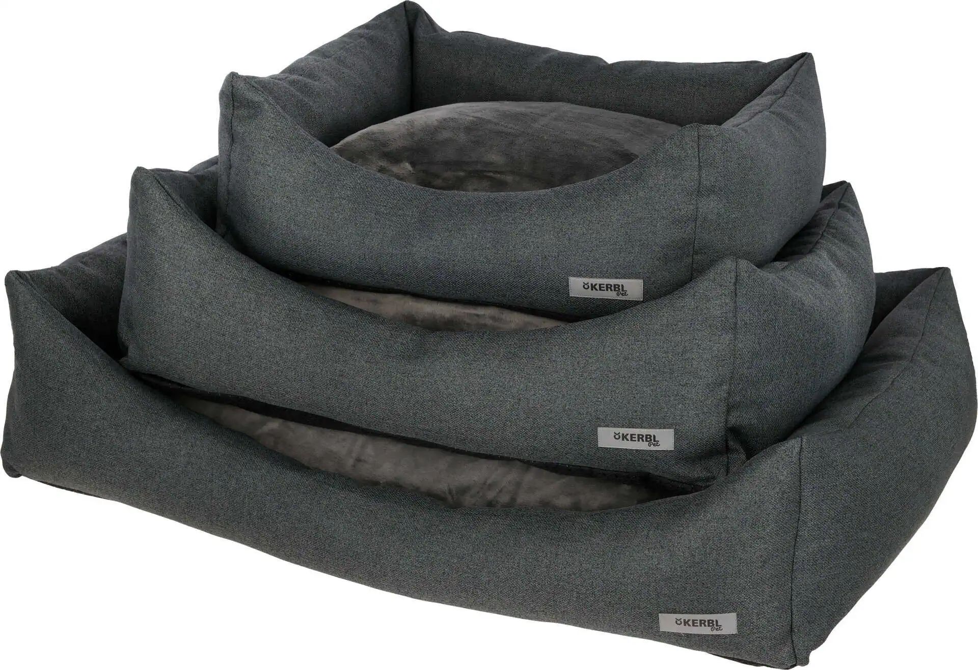 Kerbl Snugly Bed Platin Ortho ortopedisk hundbädd med memory-skum, storleksvarianter