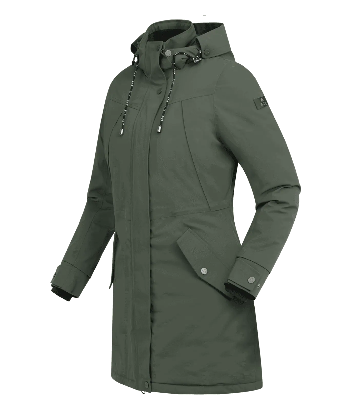 Parka d'équitation Ontario ELT, imperméable et coupe-vent, vert olive foncé, XXL