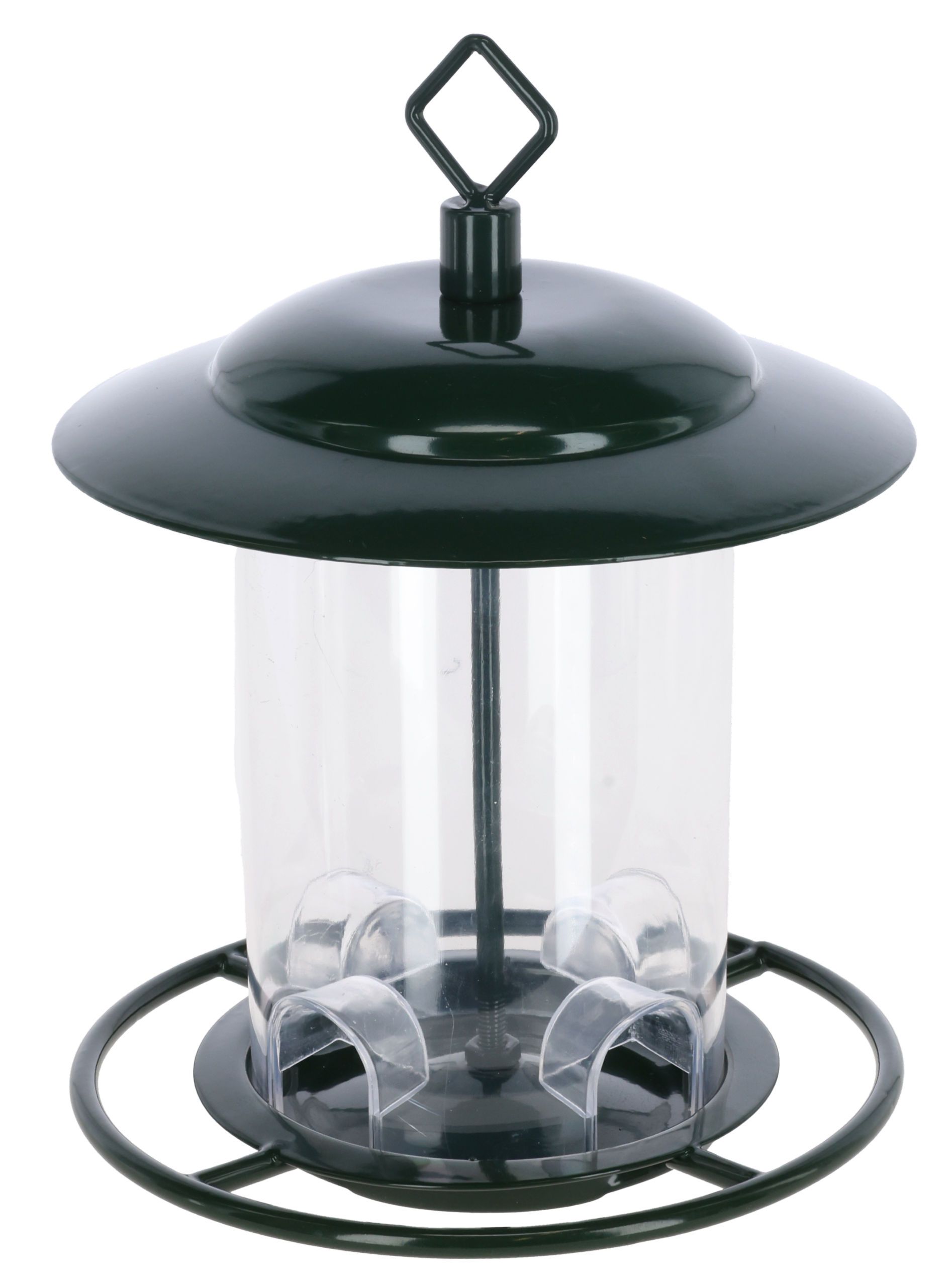 bird feeder, hummingbird feeder, lantern, plastic tube, green