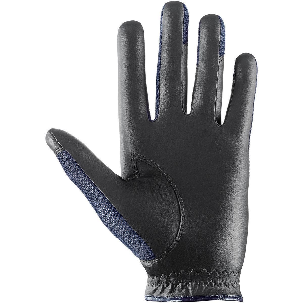 uvex Gants d'équitation Sumair, gant d'été avec paume en PU, bleu 6,5