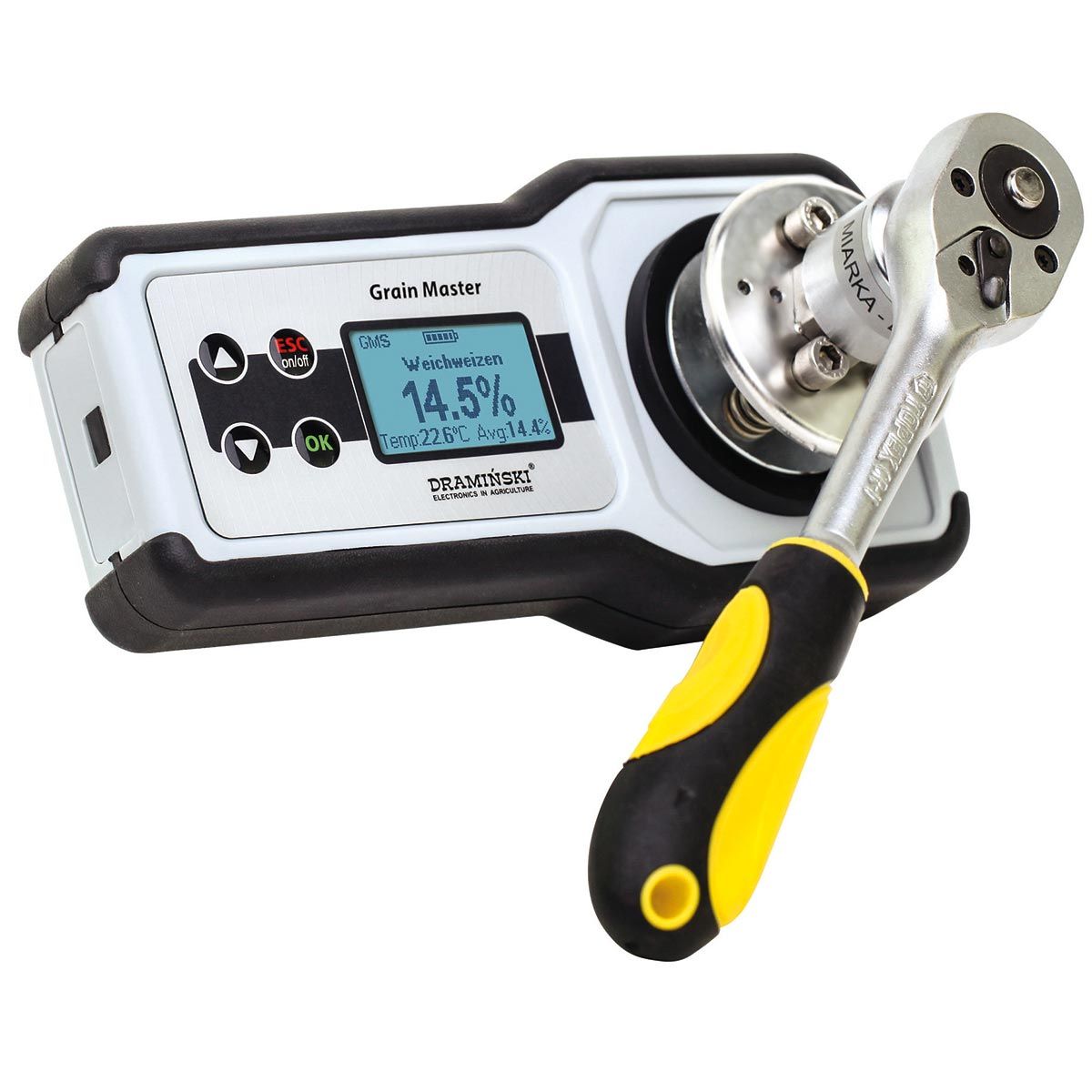 Getreide-Feuchtemessgerät Grain Master GMSV2, Bedienelemente
