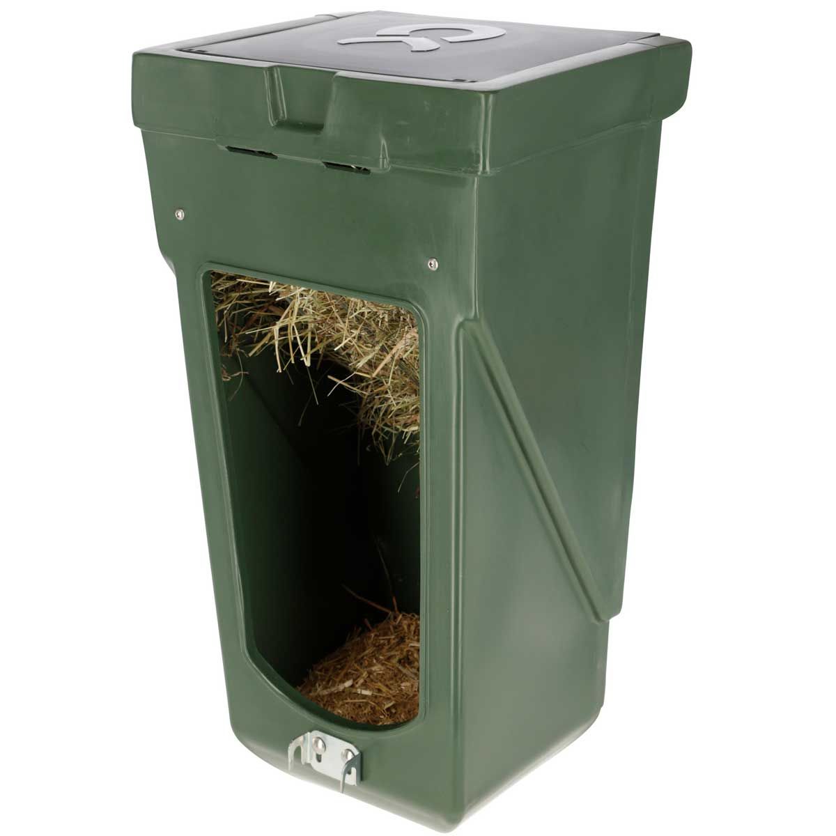 Kerbl Calf Combo Feed Box large, 20 l Hay Rack, 5.5 l Feed Bowl, application example