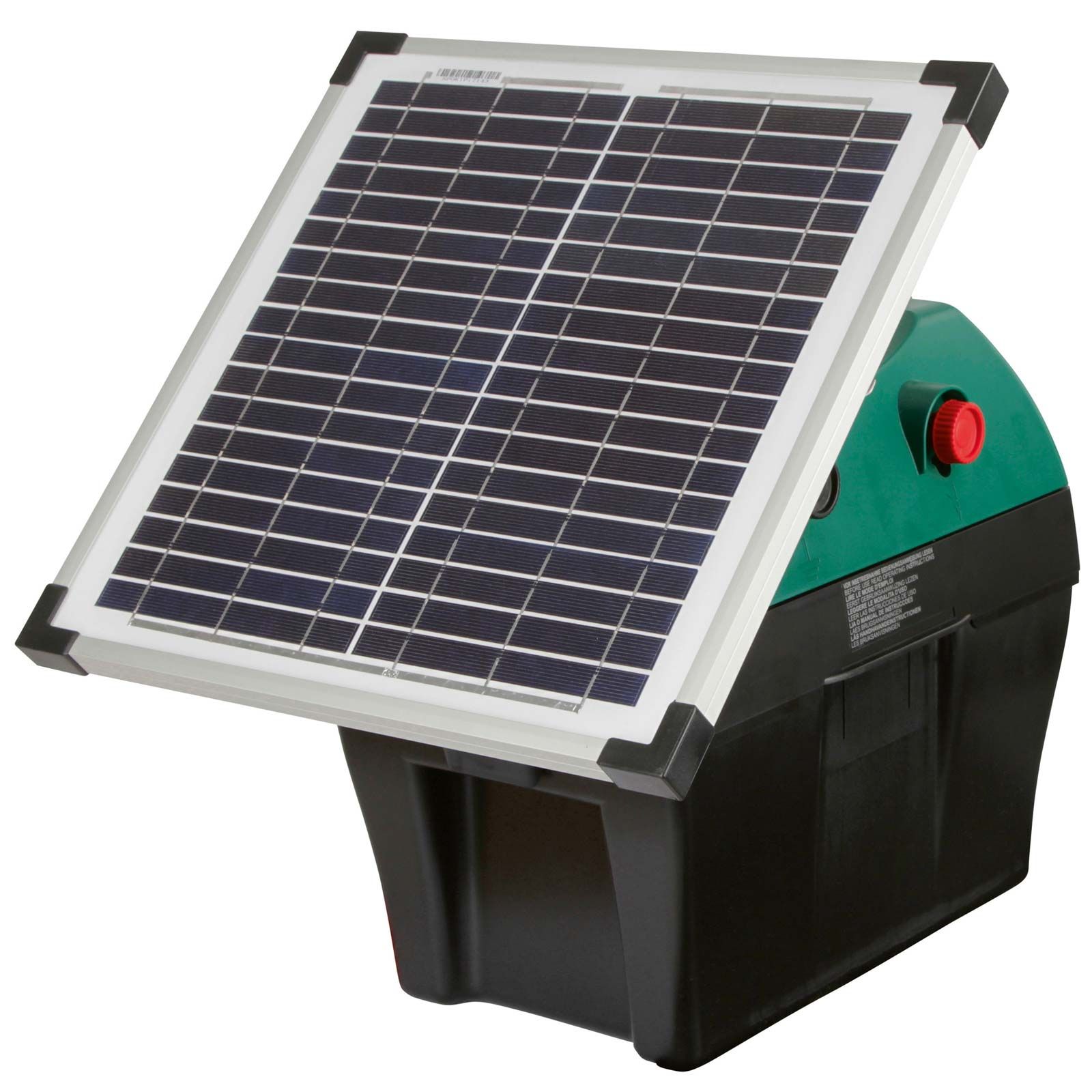 Elettrificatore AKO Mobil Power AD 2000 12V, 3 Joule, vista frontale, pannello solare