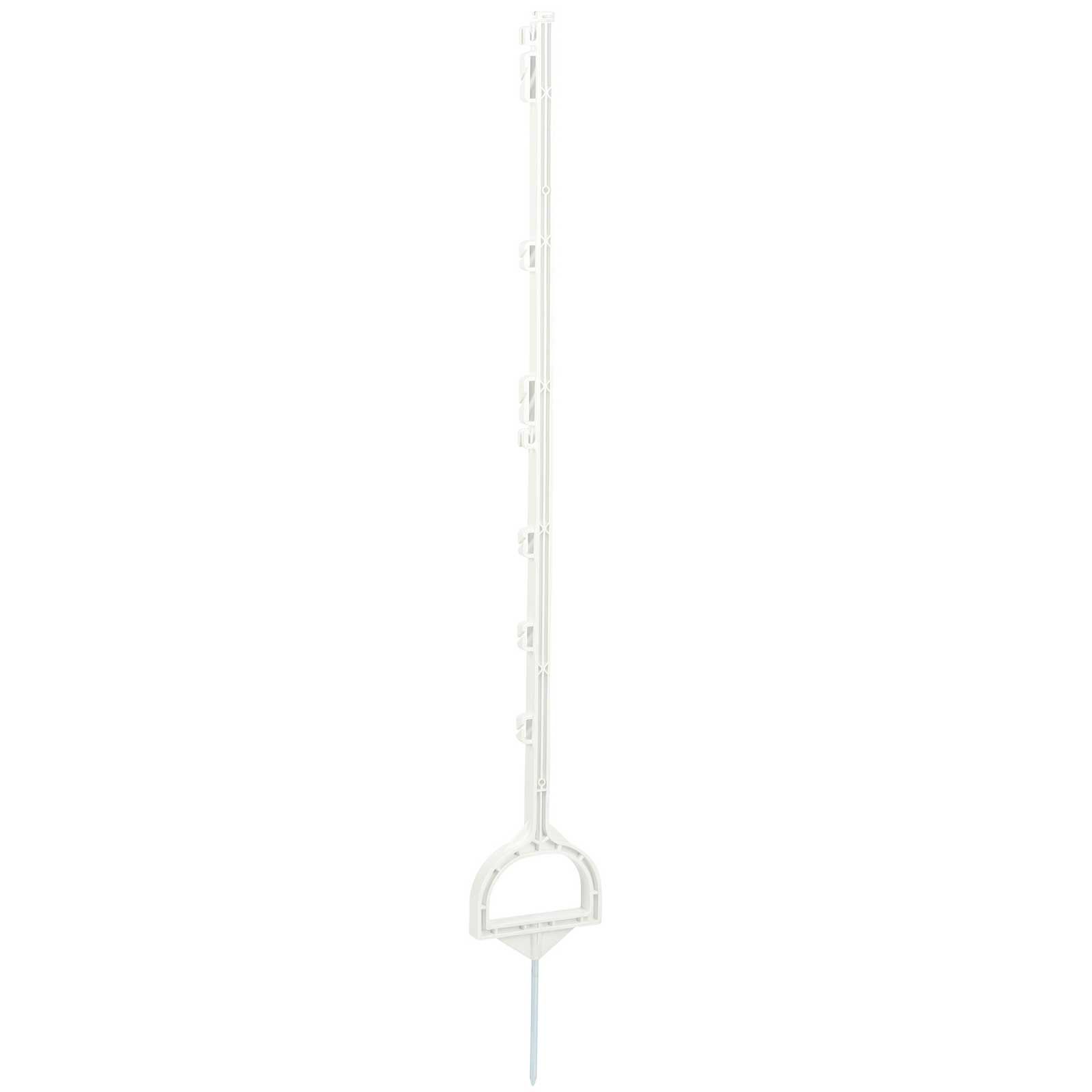 AKO Stigbygelstolpe Plast 114,5 cm, vit, fiberglasarmerad, 5-pack