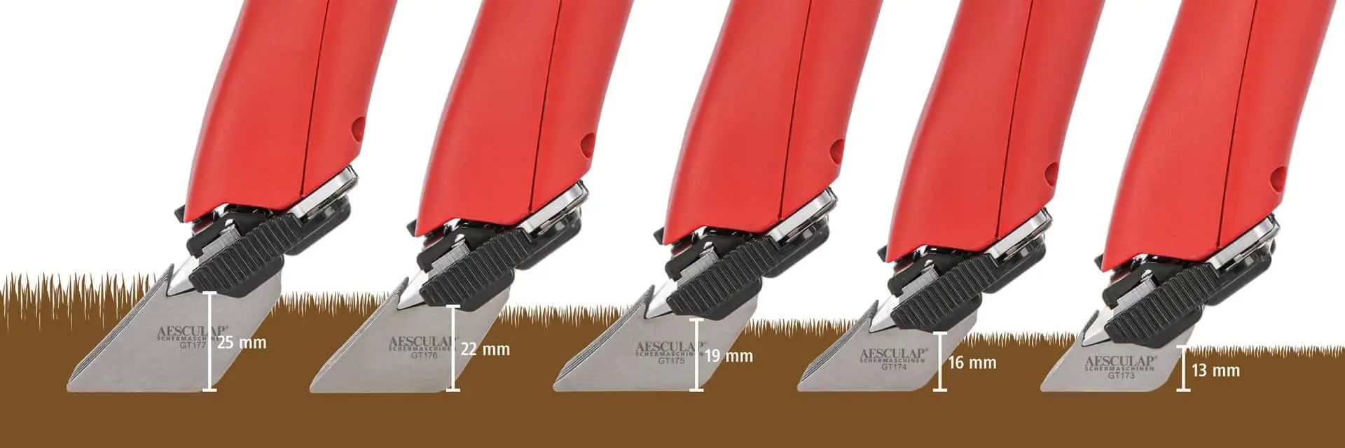 Aesculap Favorita rátolható fésű, nemesacél, GH700, GT736 fejekhez, méretváltozatok