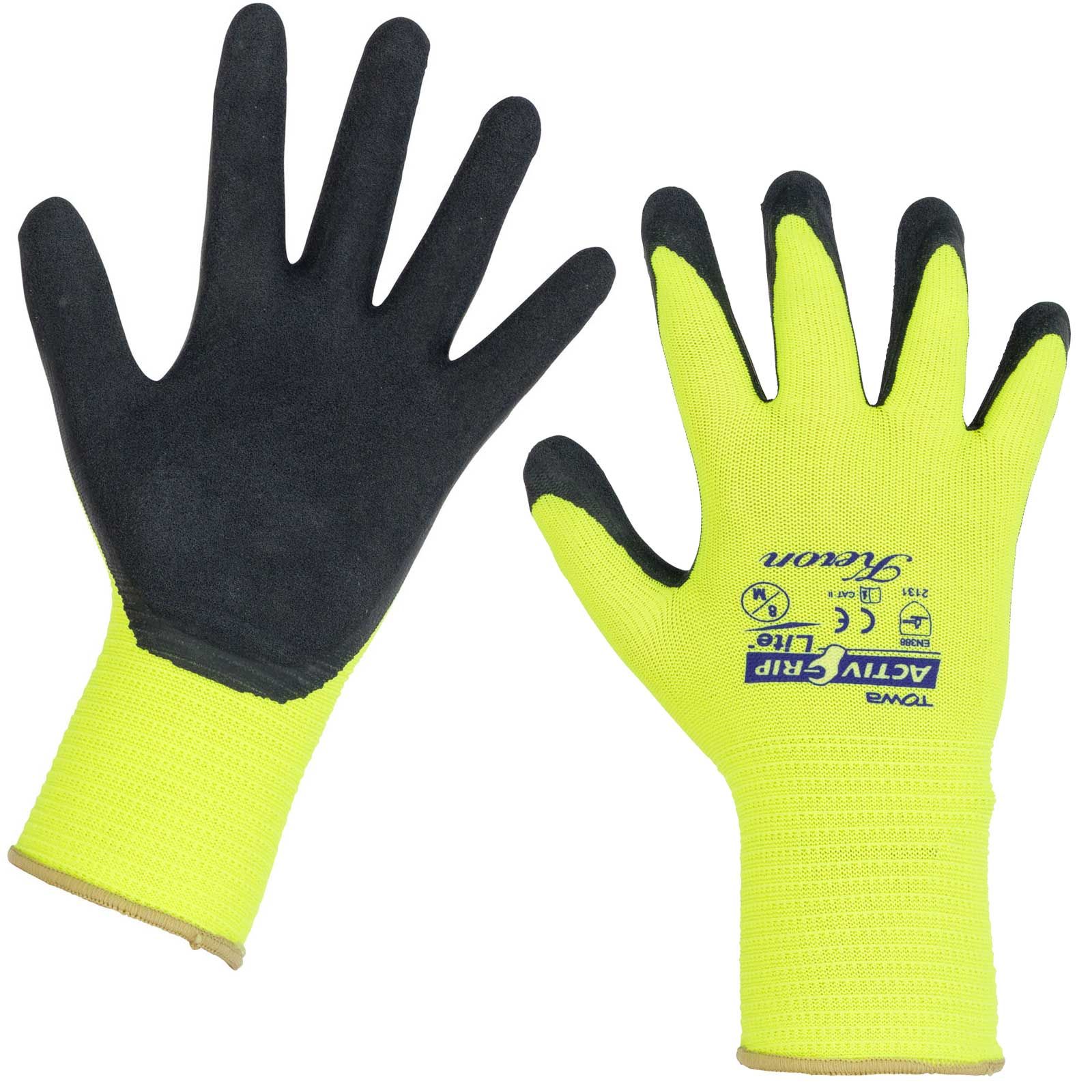 Keron Feinstrickhandschuh Activ Grip Lite, Latexbeschichtung, griffig, Größe 7