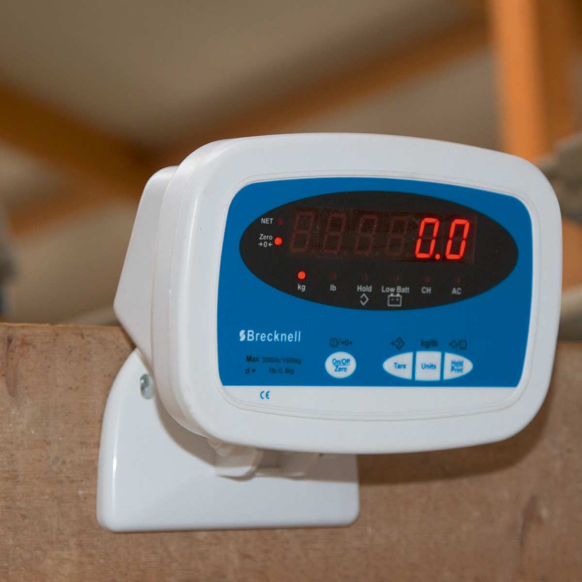 Kerbl PS Djurvåg för nötkreatur och hästar, digital LCD-display, display