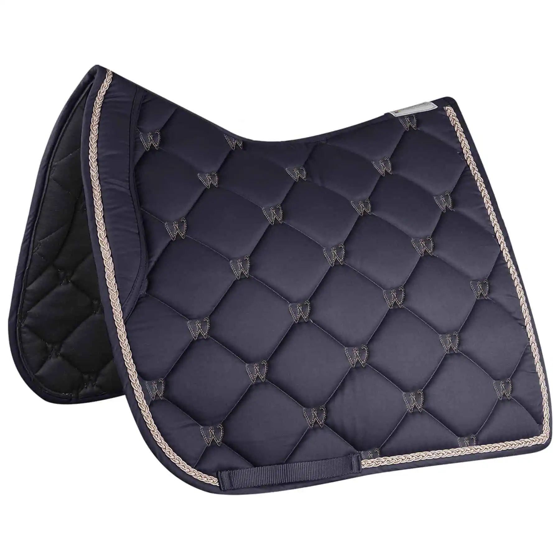 Valencia Saddle Pad dark blue/rose gold DR