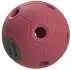 Roter Spielball mit Noppen und Grifflöchern für Pferde