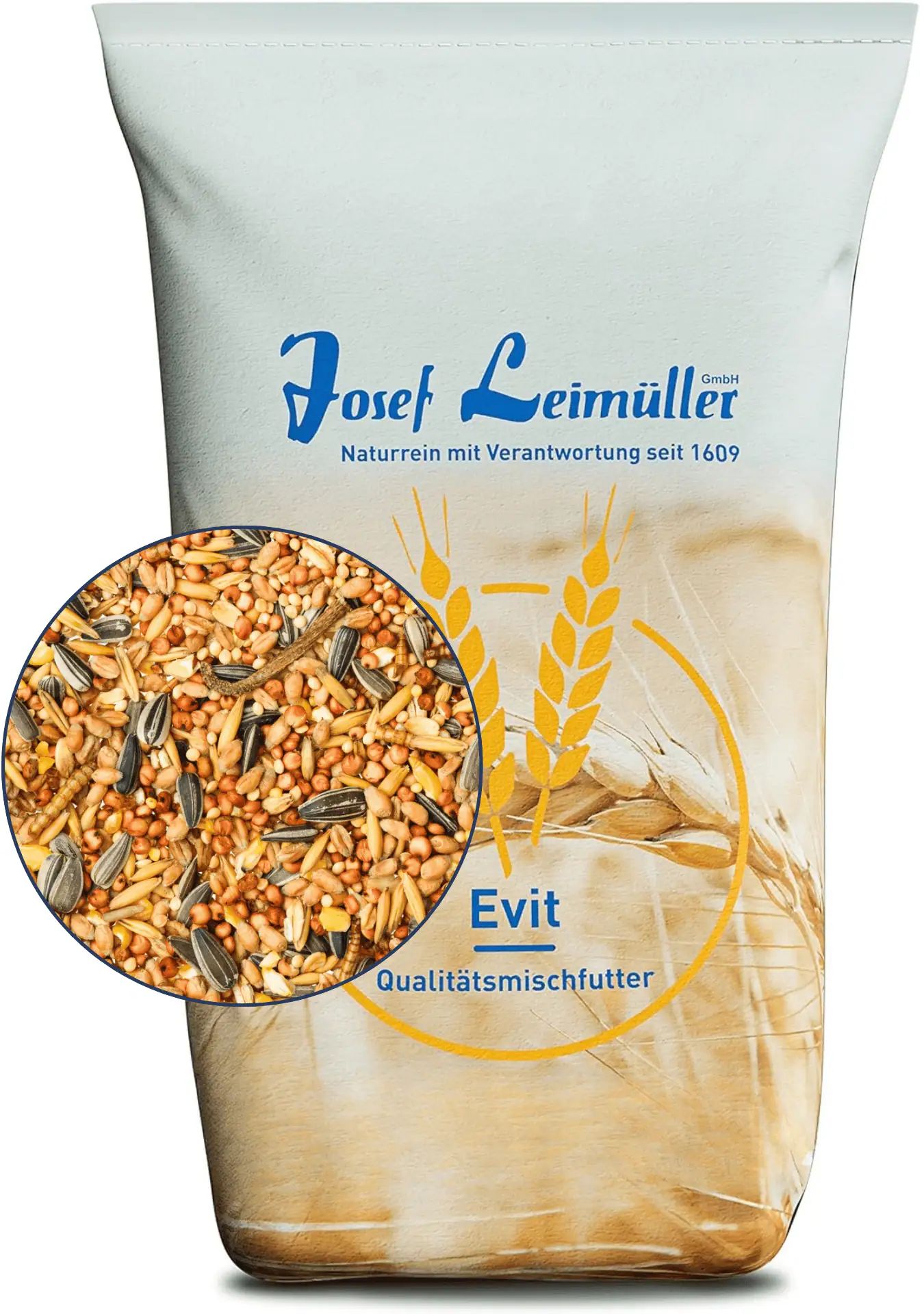Leimüller Mangime estivo per uccelli selvatici con camole della farina