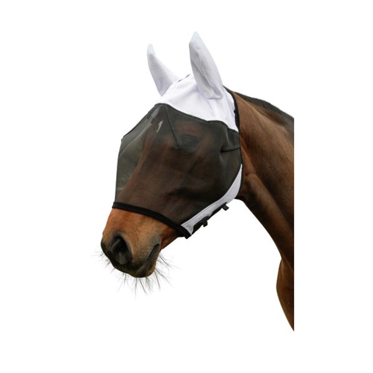 Covalliero Fliegenmaske SuperFly schwarz / weiß