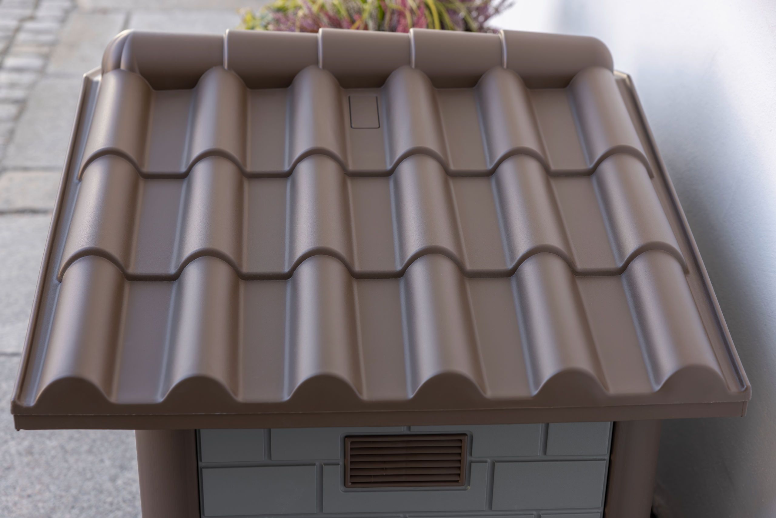 roof tile, plastic roof, brown color, roofing panel, vented box