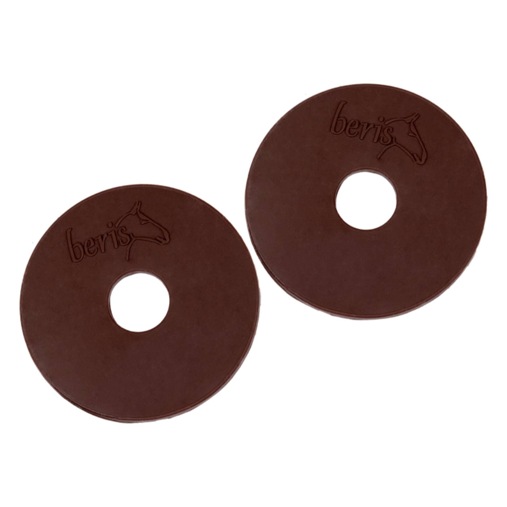 beris Gel-Gebissscheiben, 70mm Durchmesser, extra soft, braun (Paar)