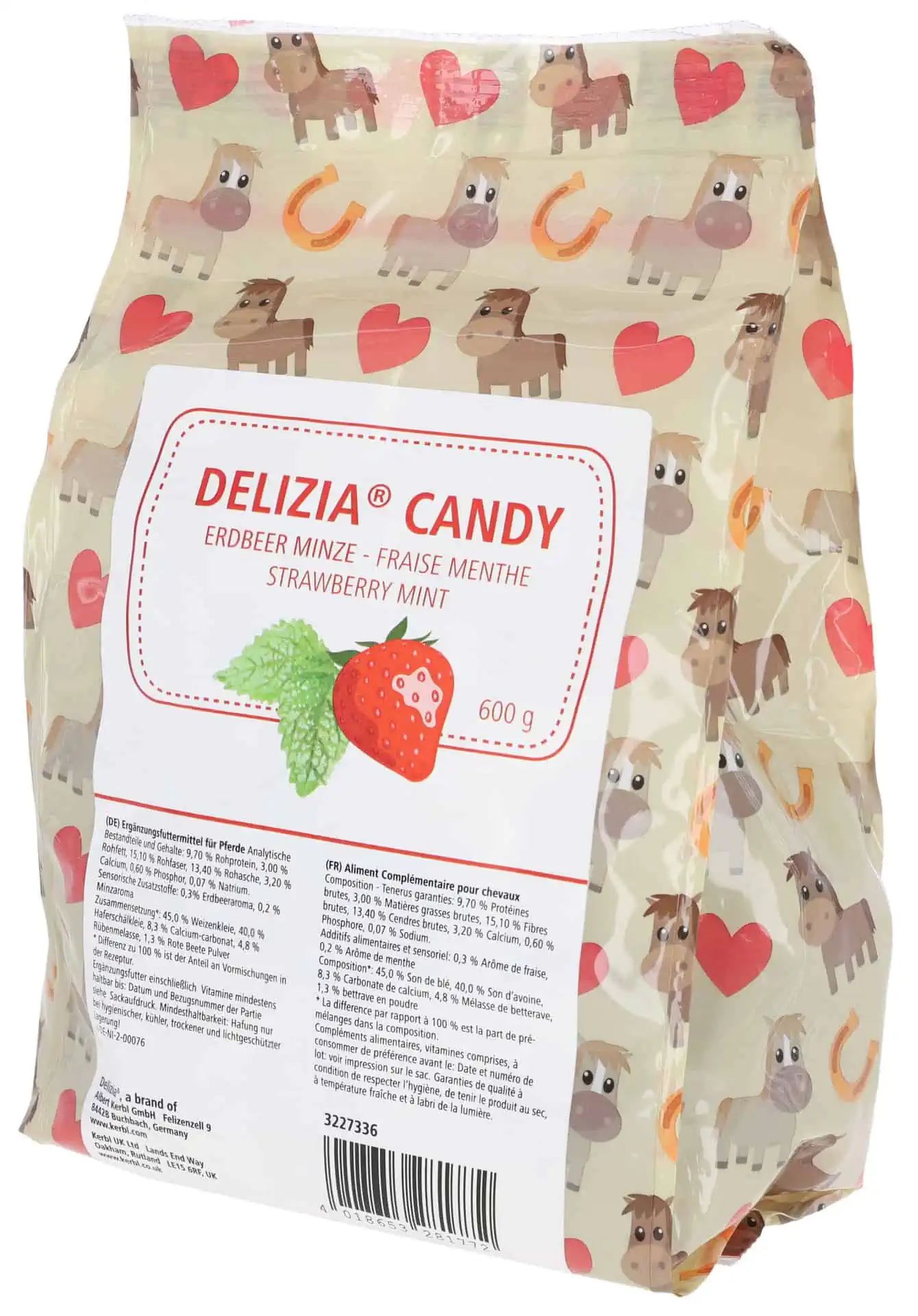 Kerbl Delizia Candy Ló Jutalomfalat Eper/Menta, 600 g