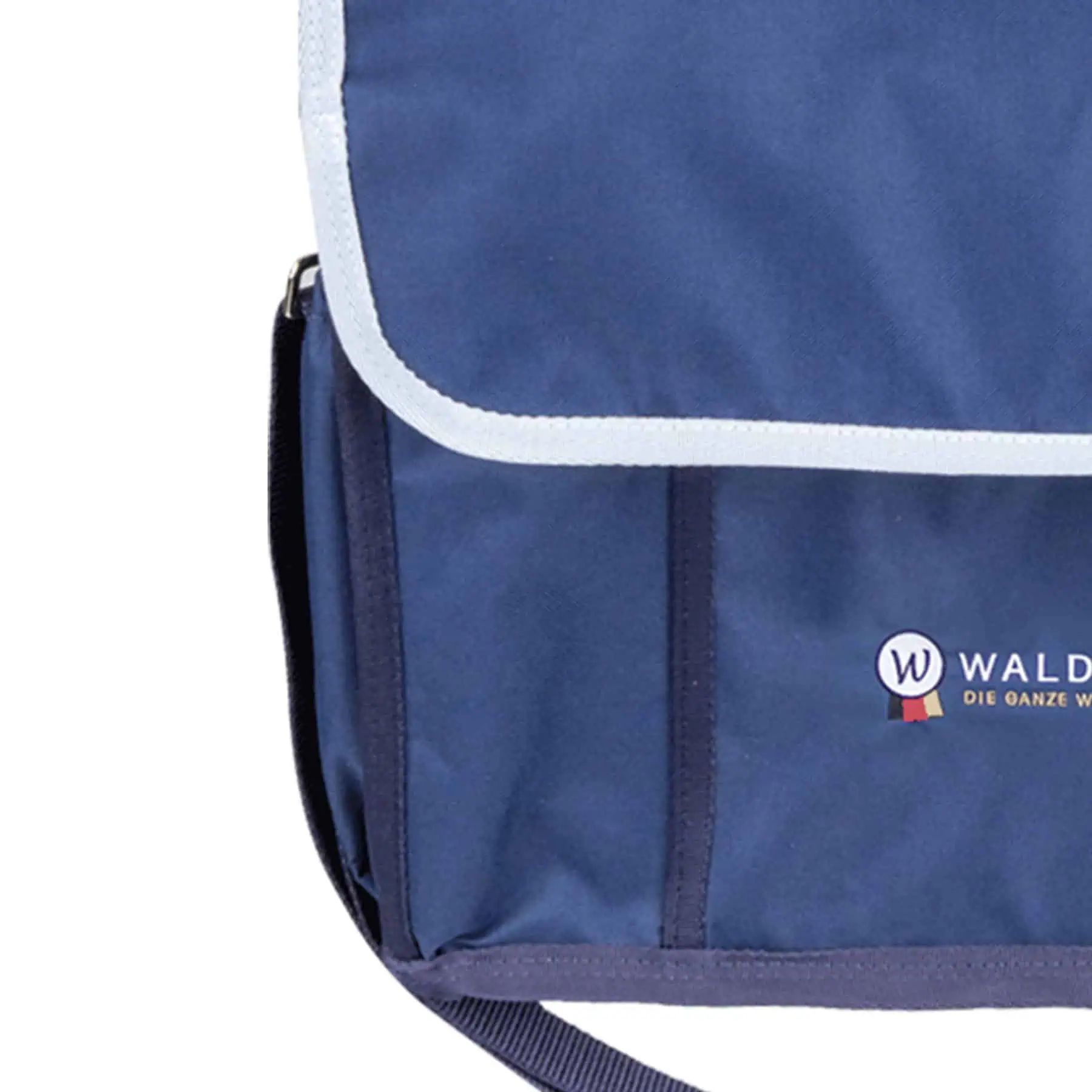 Waldhausen Stable Bag Small, Navy, Tack Storage for Stable Door, detail view, logo