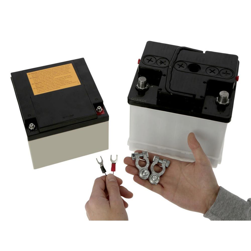 Kerbl Anschlusskabel Weidezaun mit Autobatterie betreiben, 12V