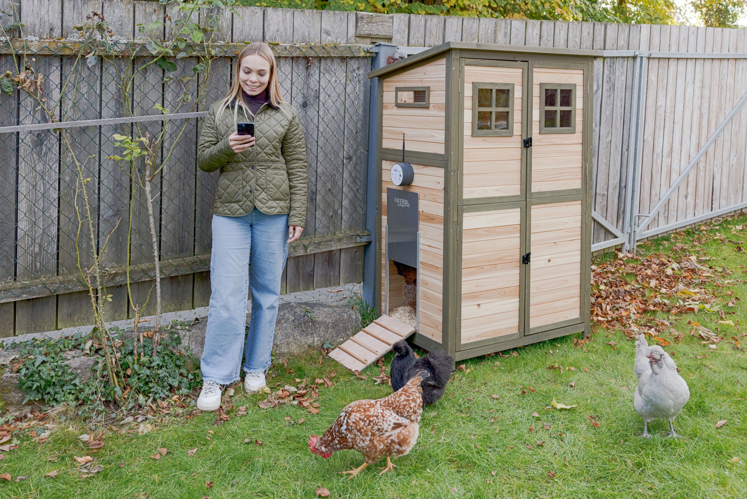 garden, chicken coop, wooden shed, backyard, animals