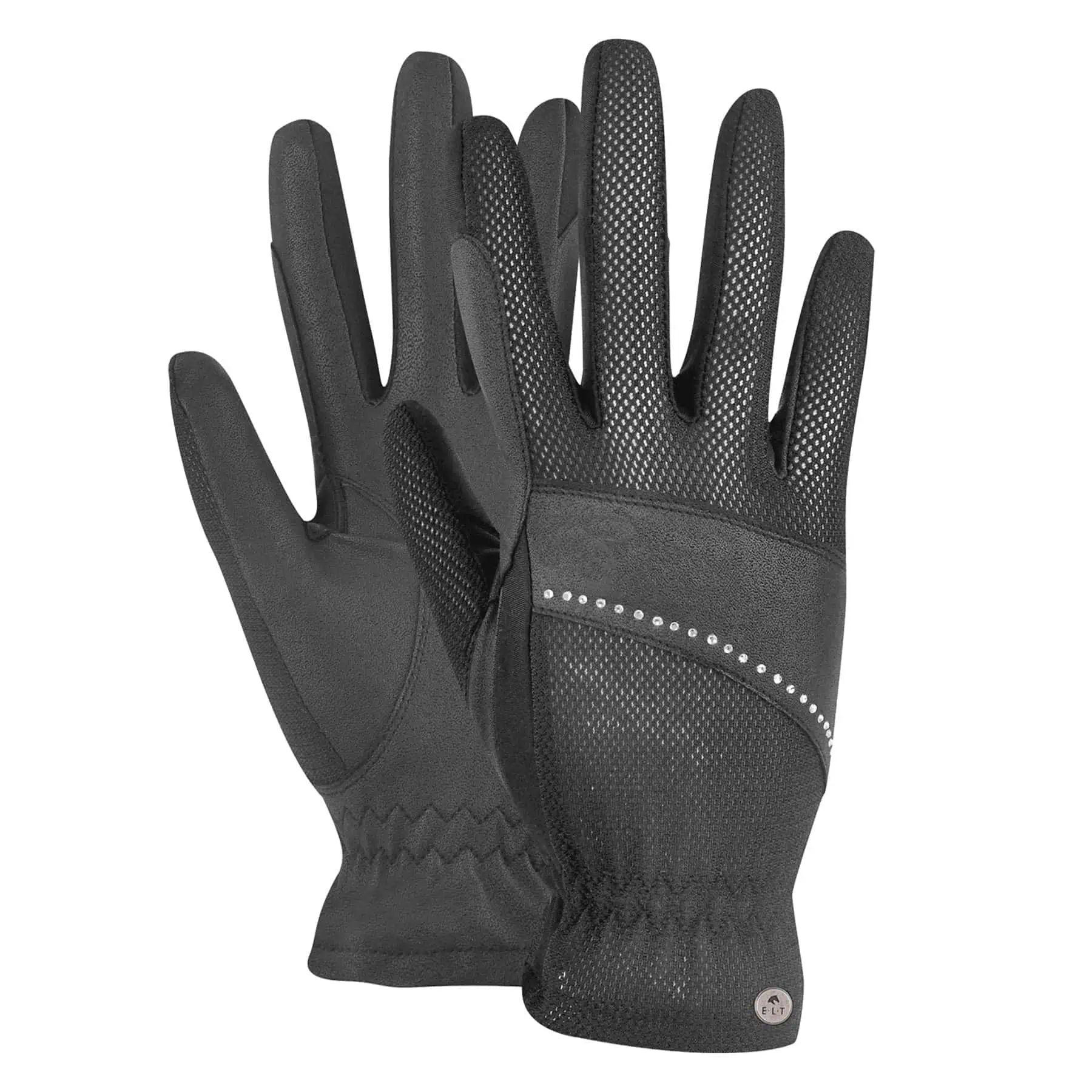 Gants d'équitation Arosa ELT en résille avec strass décoratifs, M