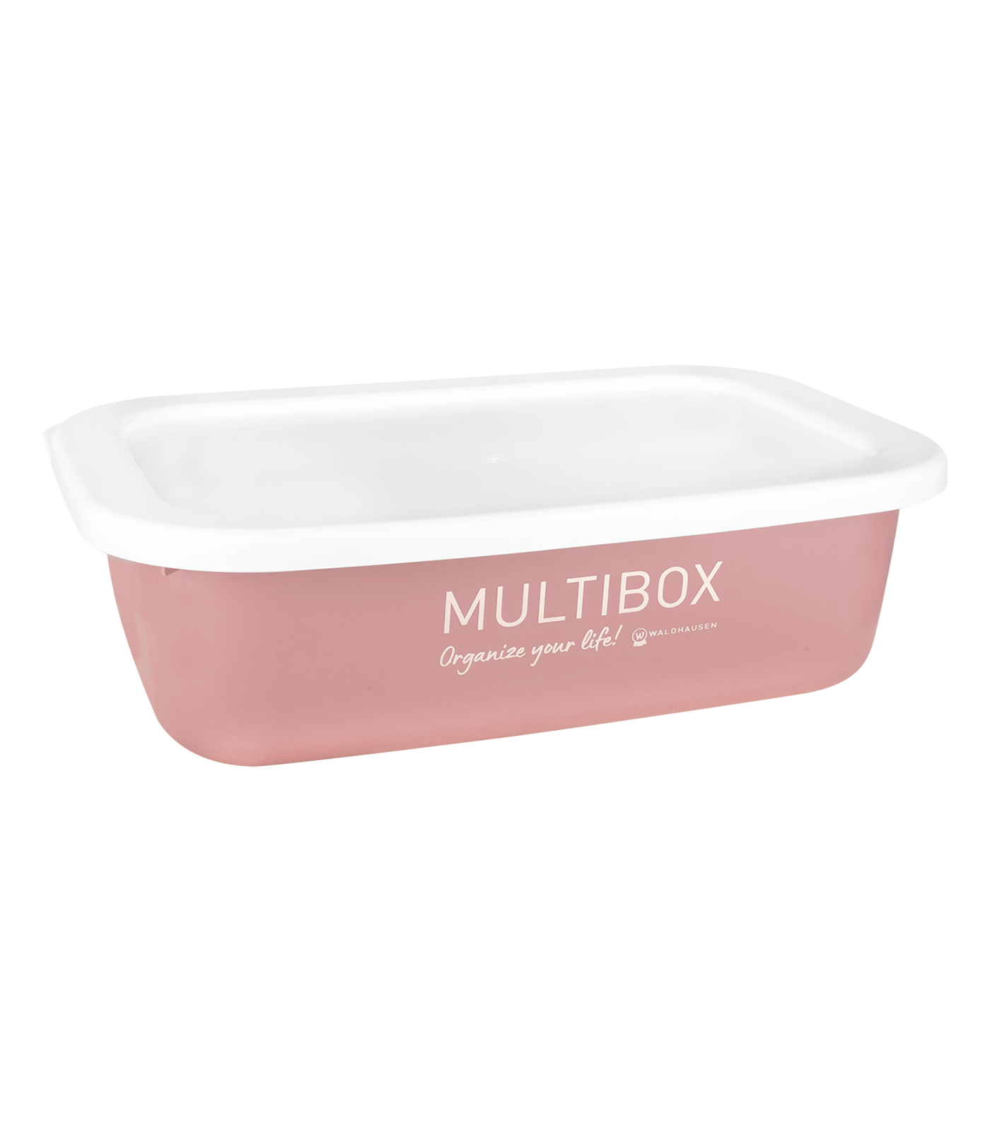 Waldhausen Multibox "Organisez votre vie !" avec couvercle, 3 L, linnea rose