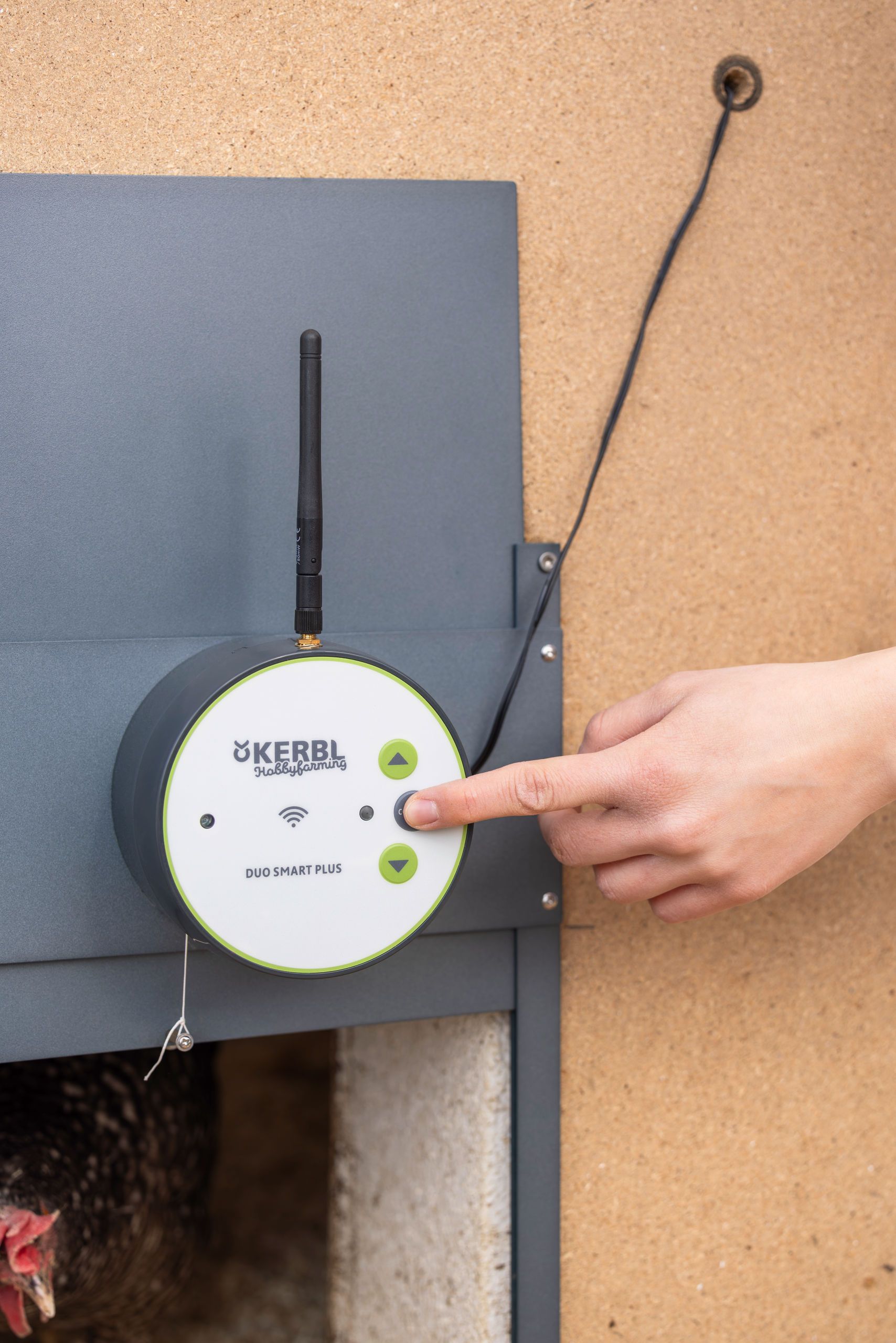 router, antenna, controller, hobby farming device, green trim