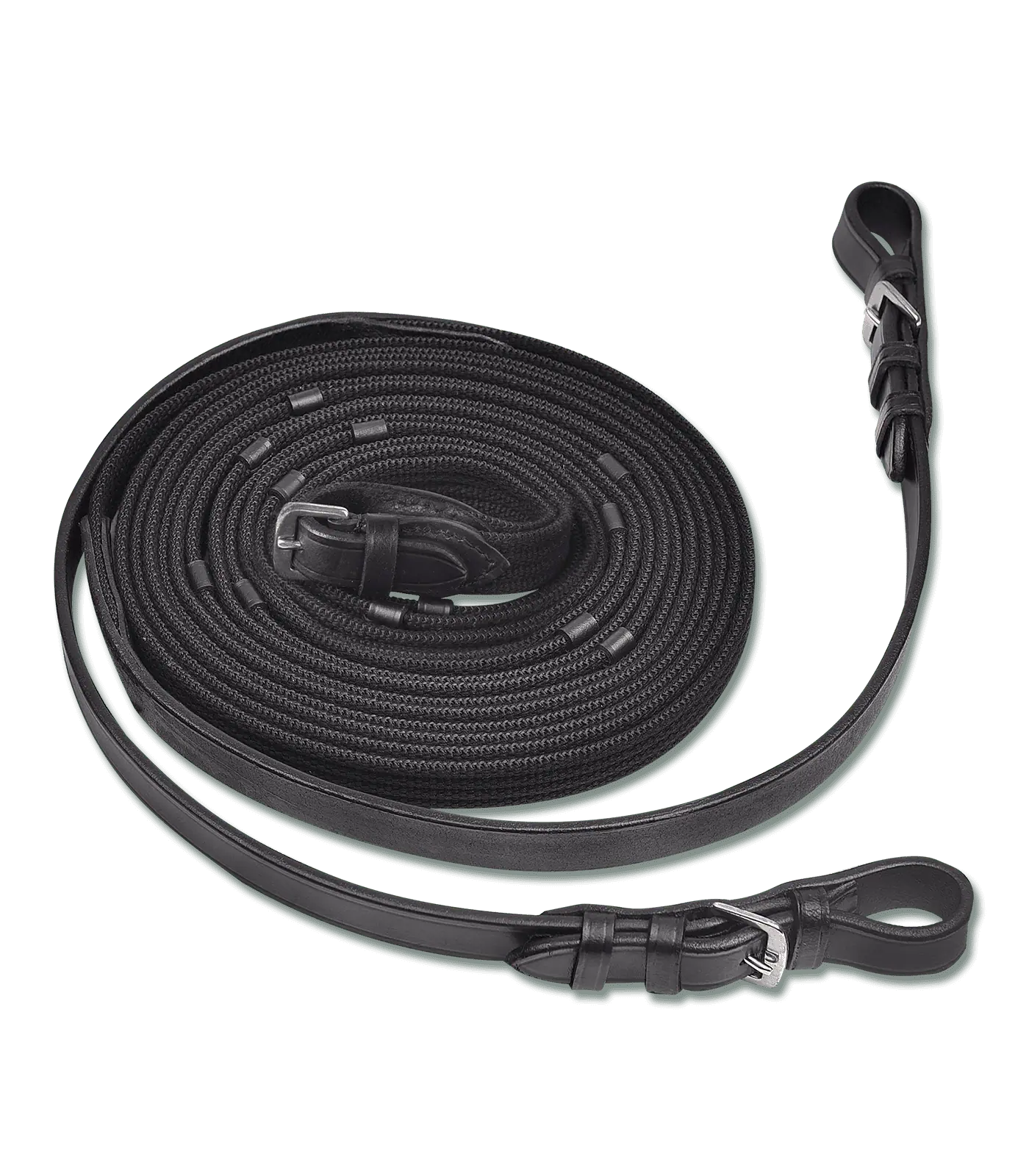 Waldhausen X-Line Langzügel aus Leder, 19 mm, schwarz, 4 m