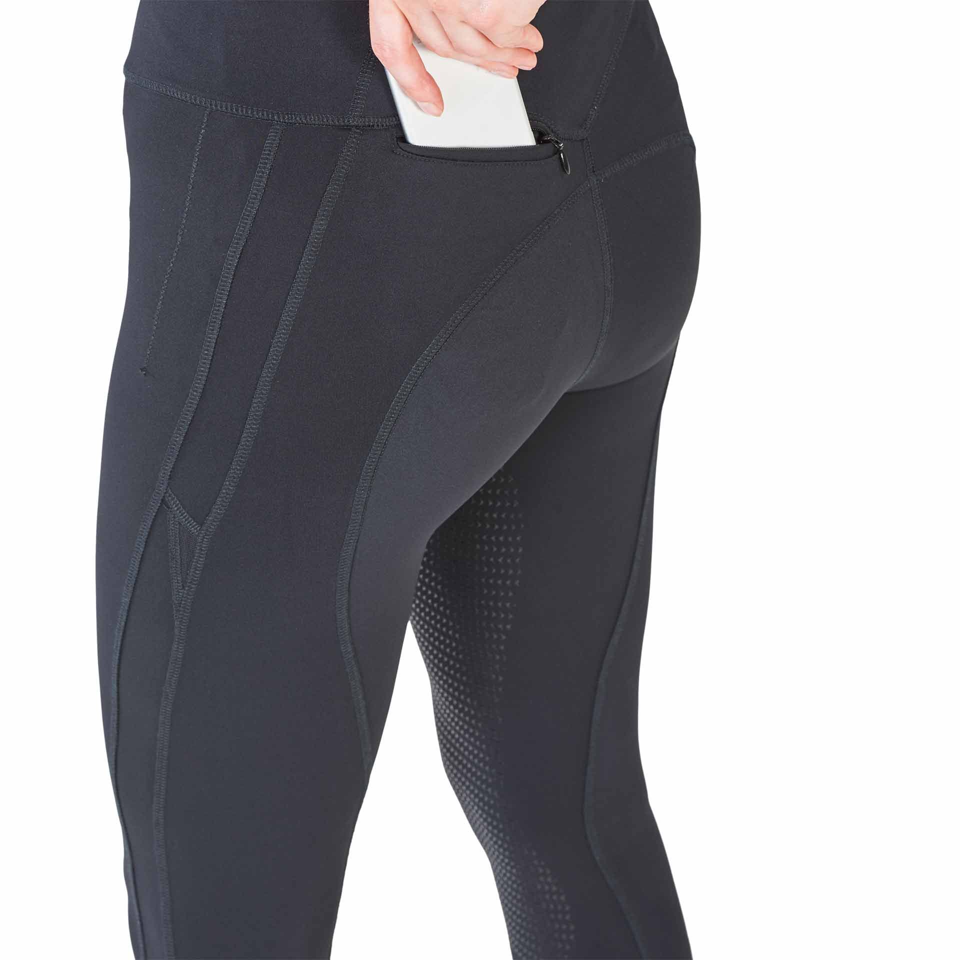 Collant d'équitation BUSSE AIRY II, léger avec inserts mesh, détail, poche