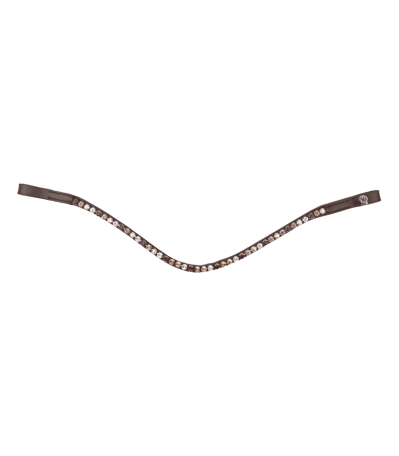 Frontal Waldhausen X-Line Glam, fin et galbé avec strass, marron/marron-or-beige-argent Full