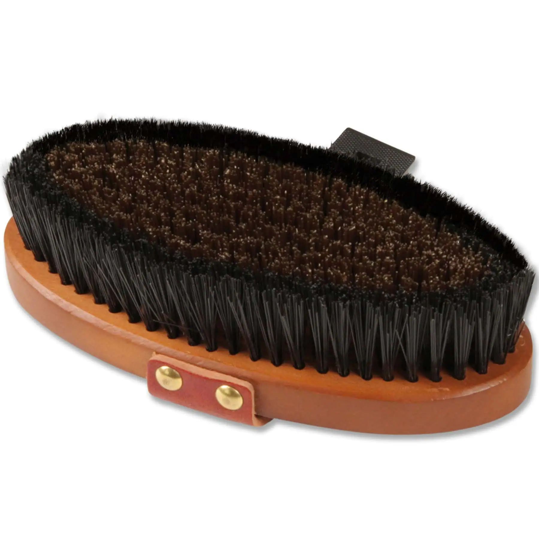 Brosse de pansage Waldhausen HardWood 19 cm, soies synthétiques, naturel, vue de côté