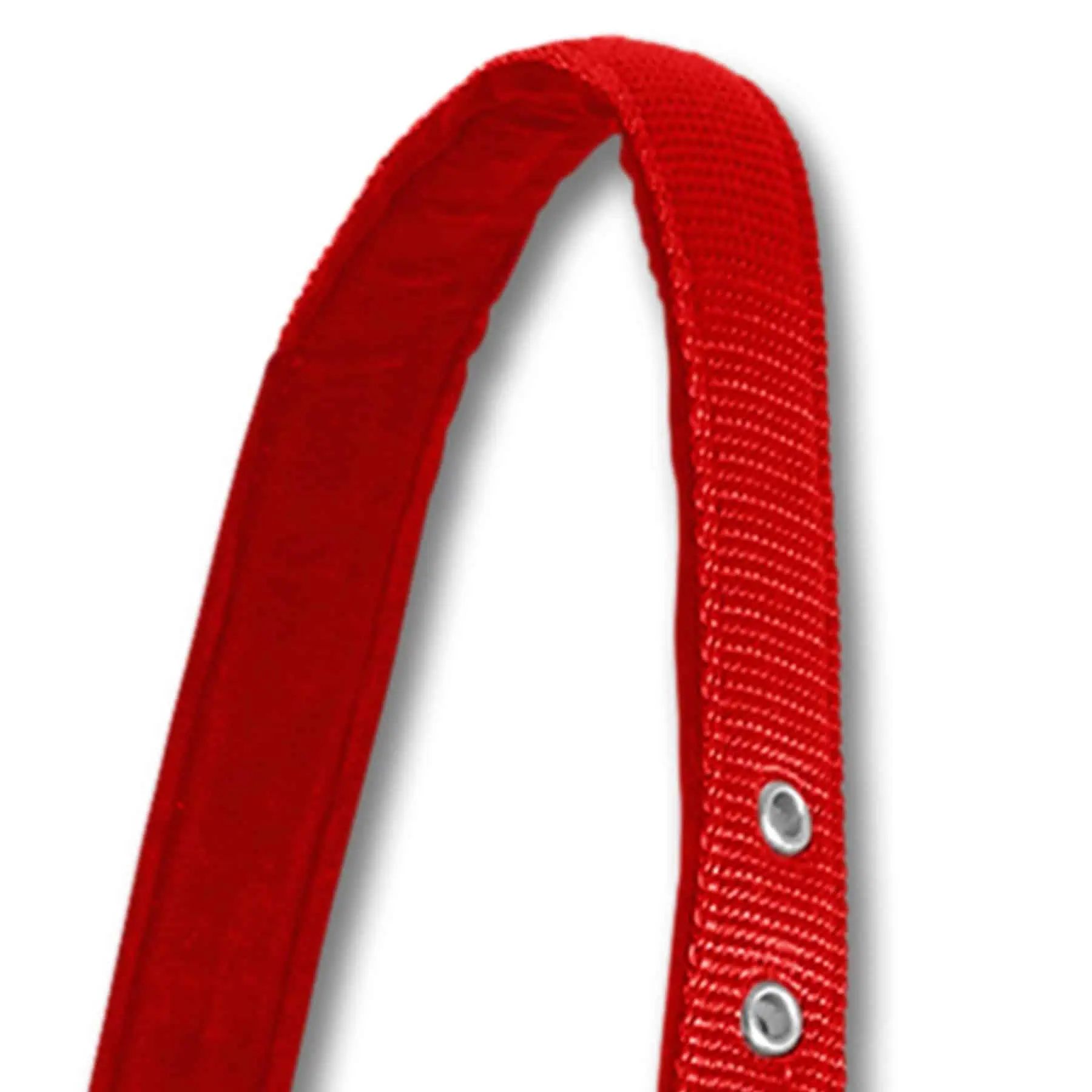 Licol Satin Waldhausen en Perlon, doublé doux et réglable, rouge, COB