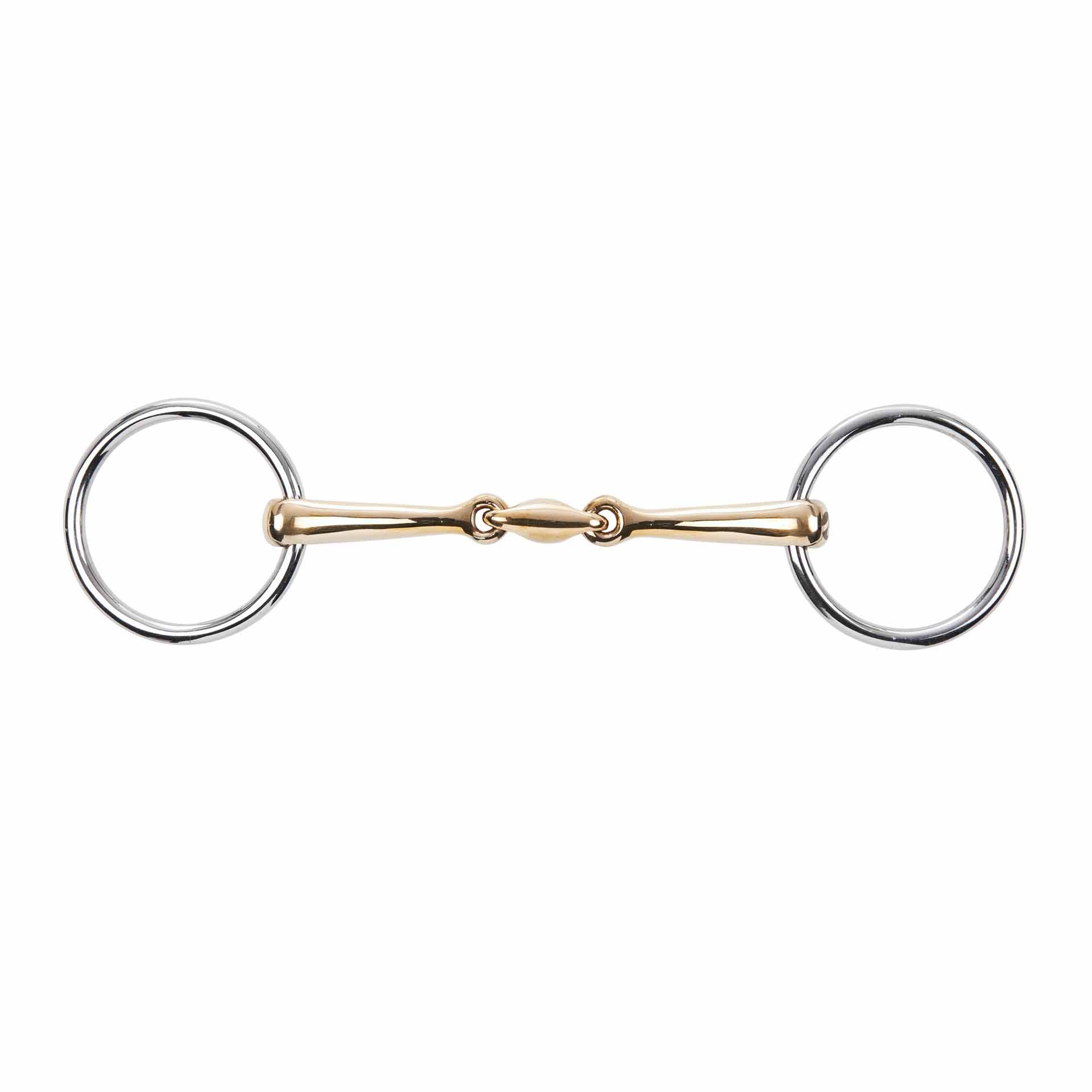 Mors de filet de bride BUSSE KAUGAN 12 mm, double brisure