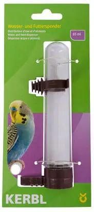 Kerbl Pet Bird Water Feeder for Cages, 15 cm, 65 ml, packaging