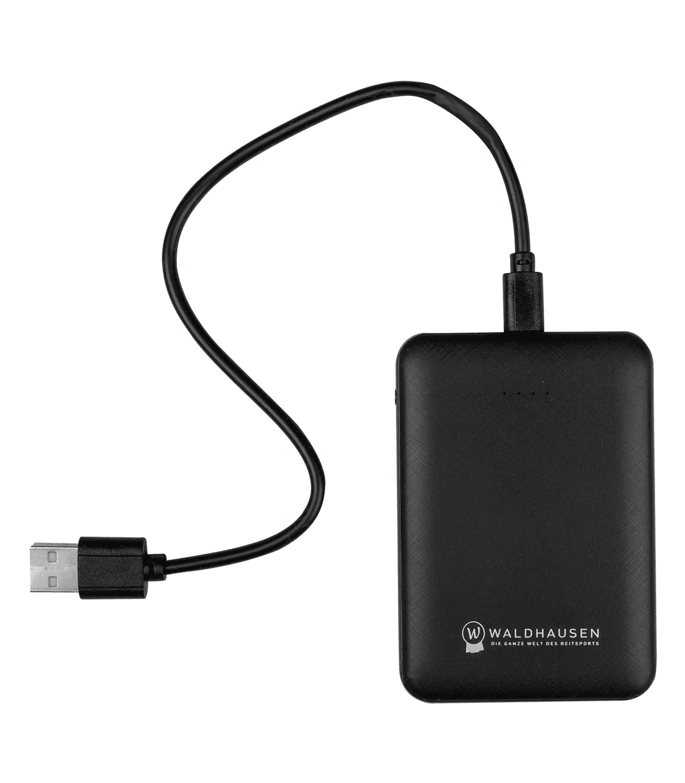 Waldhausen Powerbank 92x64mm, neagră, 5000mAh