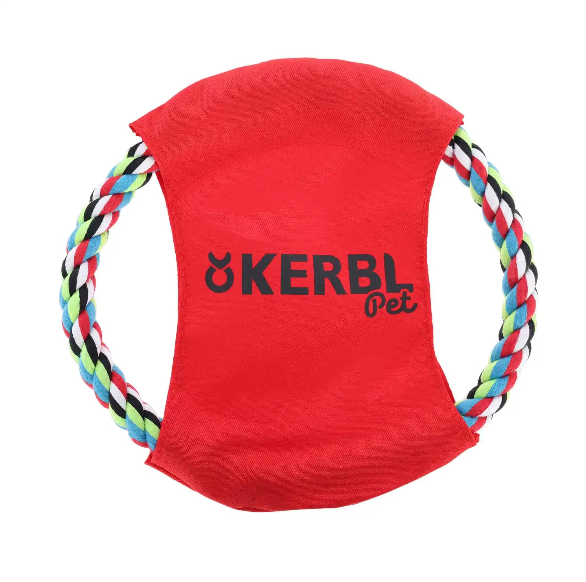 Kerbl Dog Frisbee made of Cotton & Nylon, Gentle on Teeth, ø 22 cm