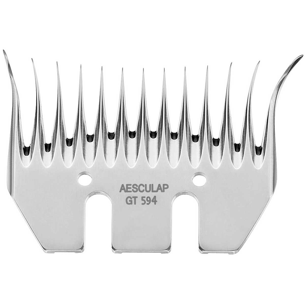 Aesculap Econom Schermesser für Schafe, Ober- und Untermesser, GT594 Untermesser 13 Zähne, 3,5 mm