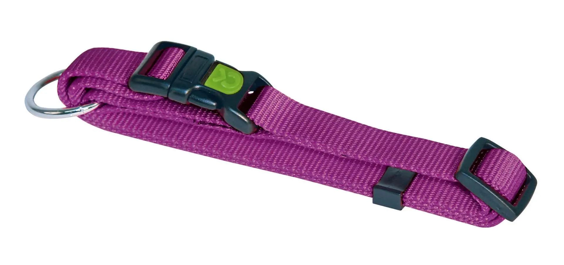 Kerbl Pet Hundehalsband Miami, lila, aus Nylon, wasserabweisend, verstellbar