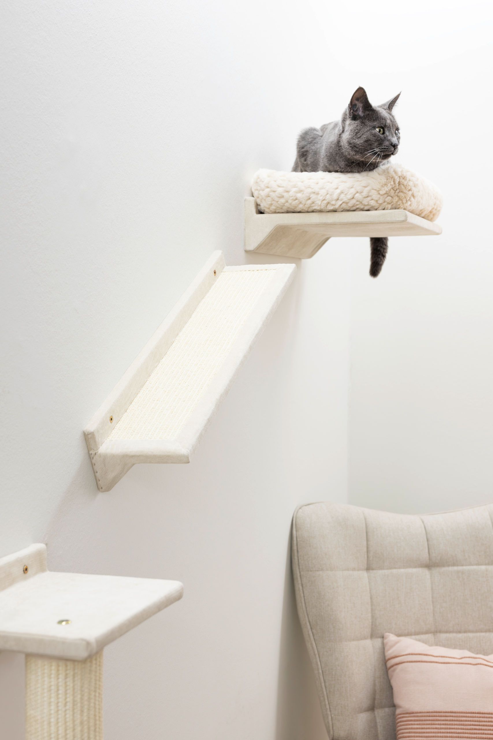 Kerbl Katzen-Kletterwand Monte Prado 6-teilig, beige