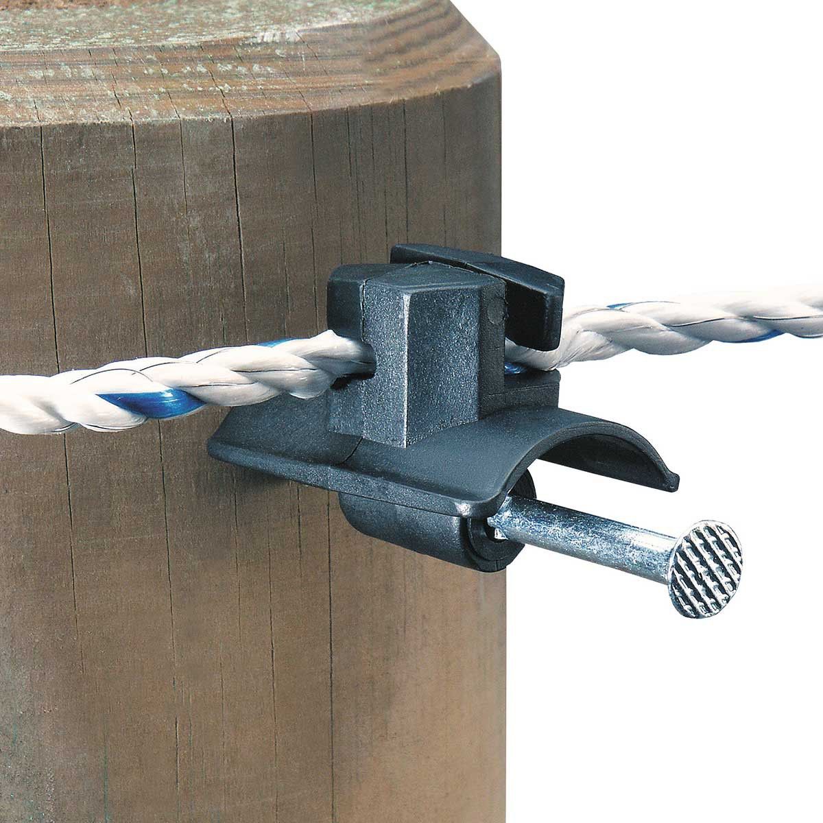 AKO Isolateur à clouer forme toit, lot de 50 pour fil, 10 cm