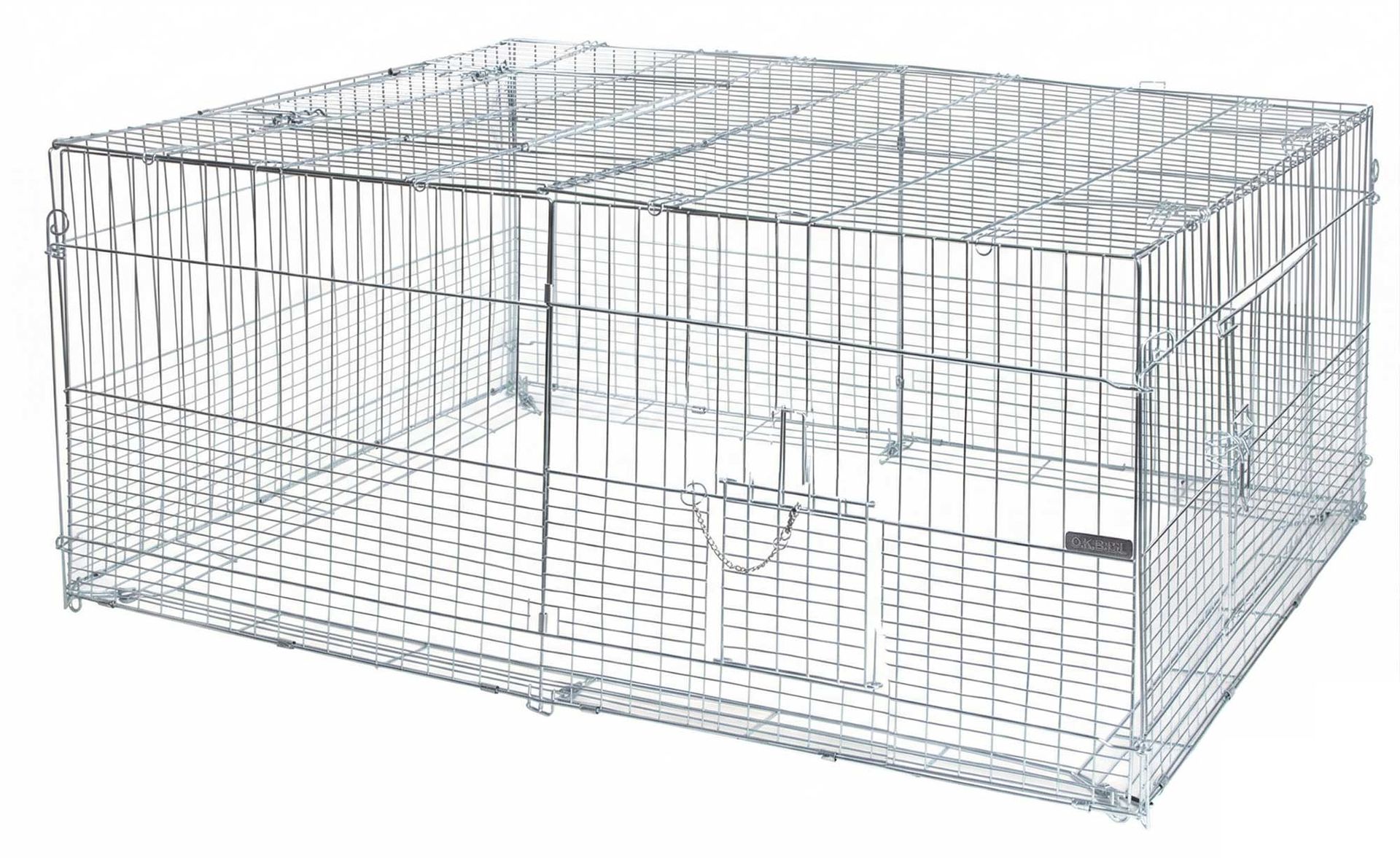 Kerbl Recinto da esterno per animali giovani con barriera antifuga, 144x112x60 cm