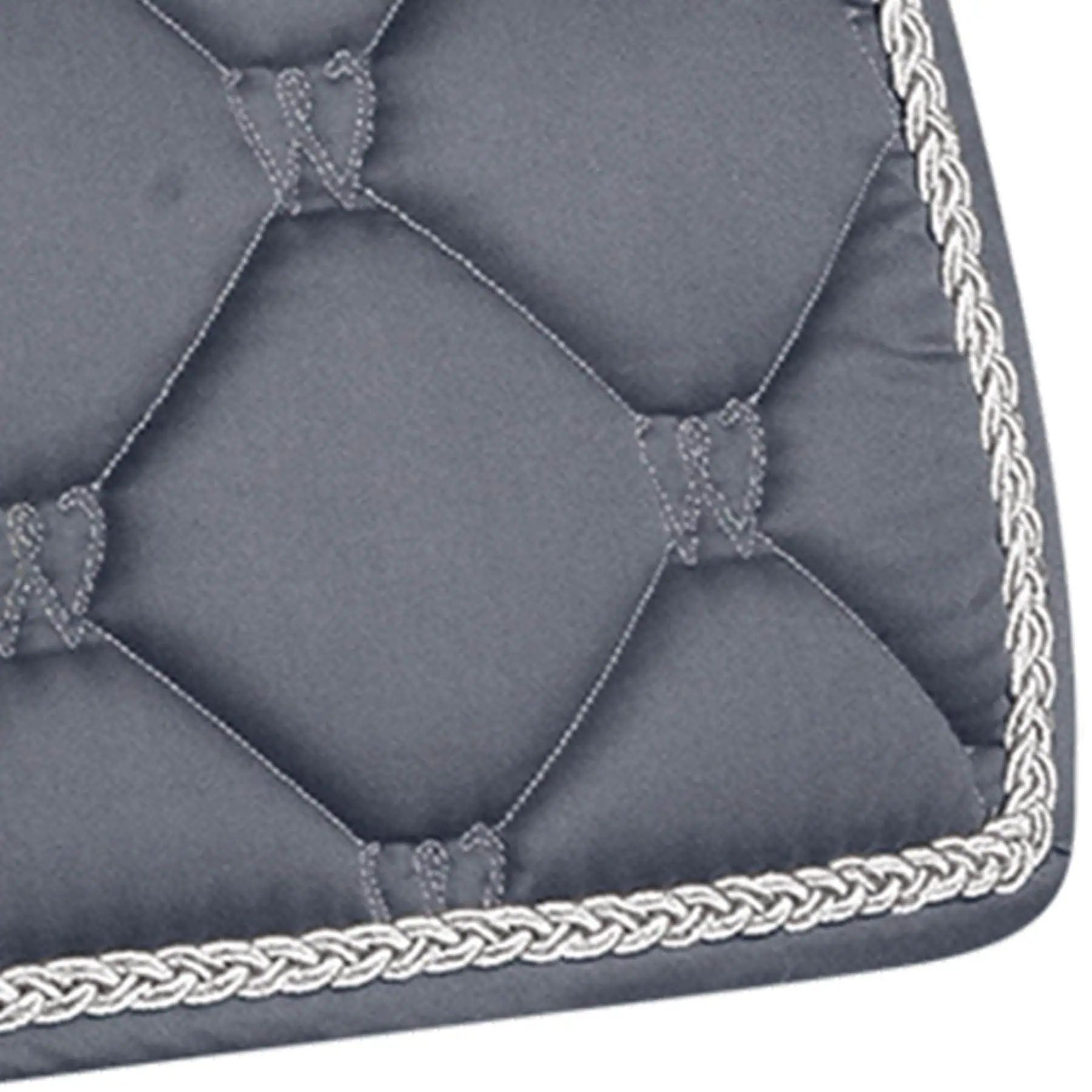 Tapis de selle Waldhausen Valencia, aspect satiné & confort, bleu nuit/argenté DR