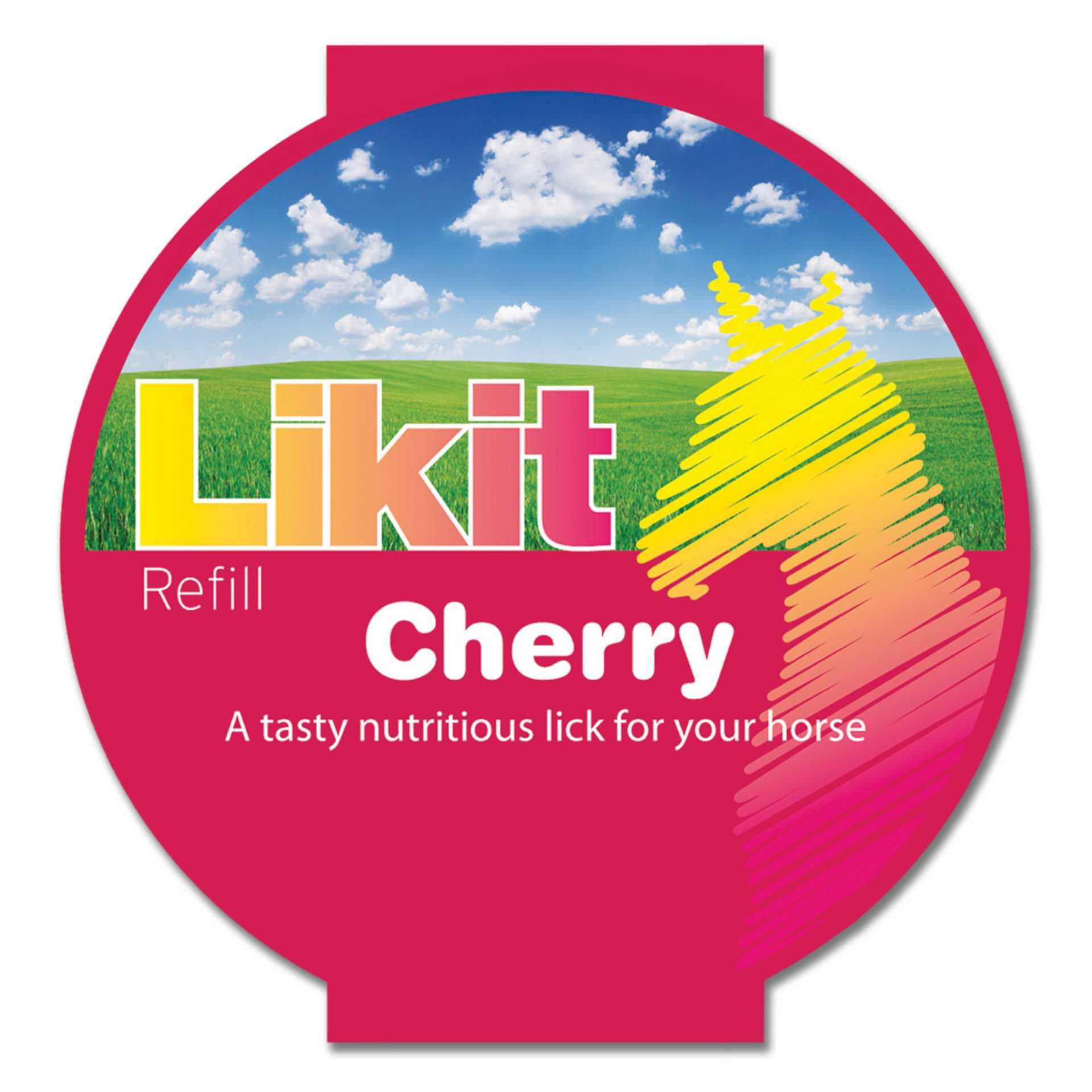 Likit Little Likit Ricarica per Cavalli 250 g, Gusto Ciliegia, etichetta
