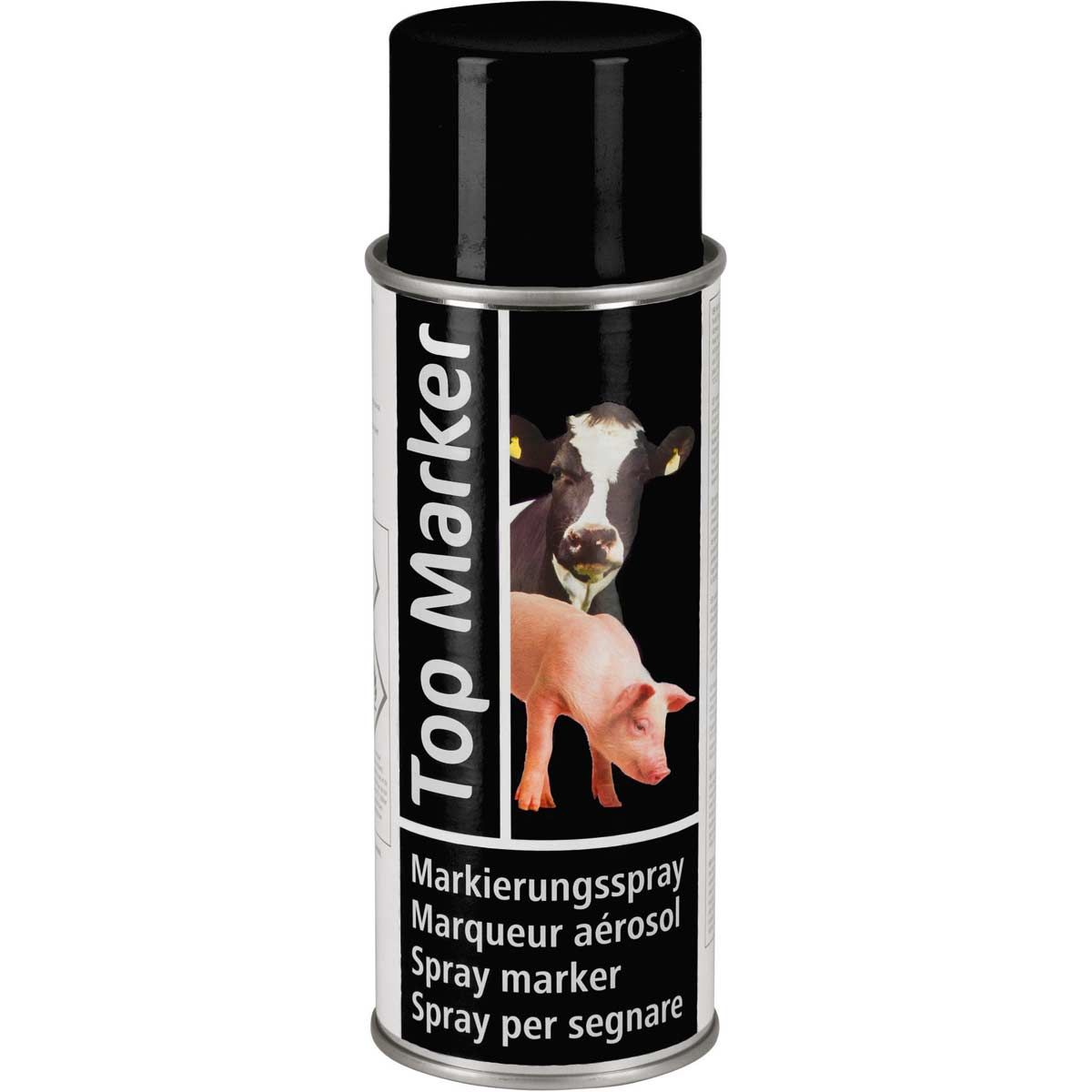 Kerbl TopMarker Viehzeichenspray, farbintensive Tiermarkierung, schwarz 500 ml