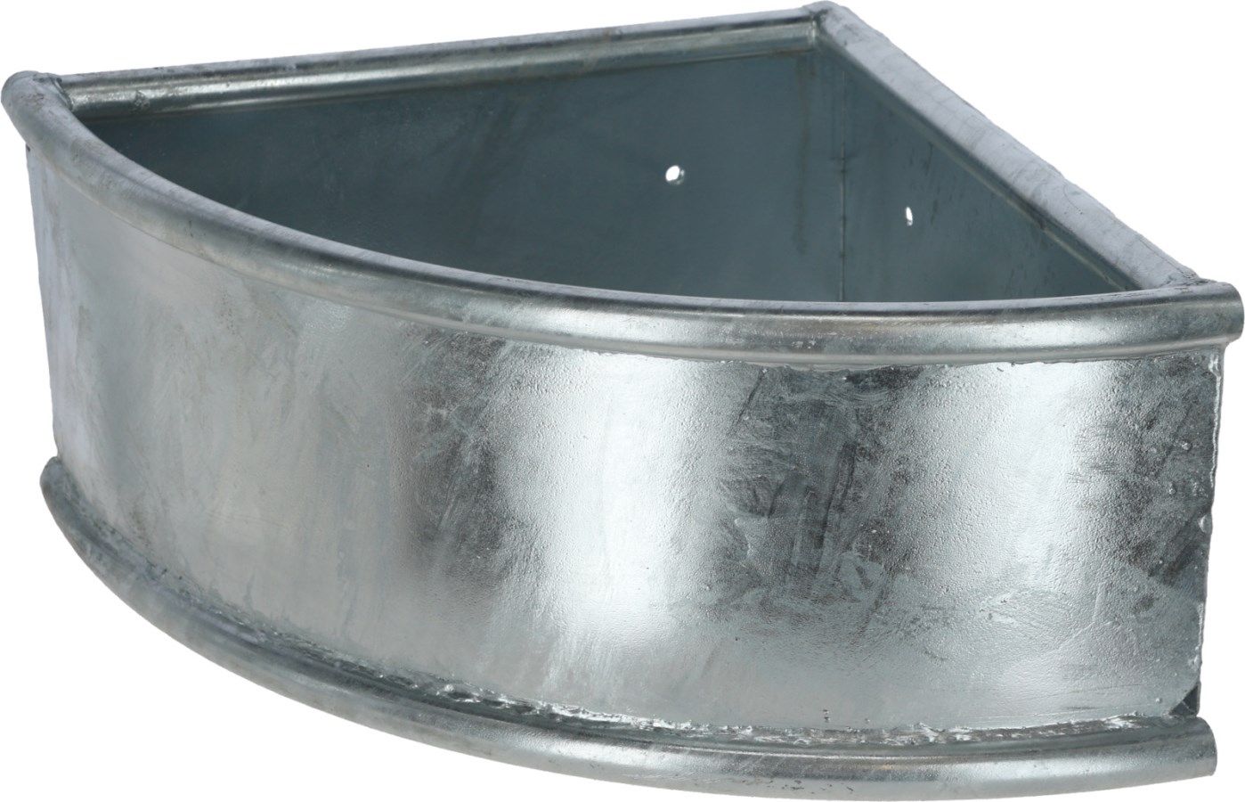 galvanized, metal, curved, container, clip-in