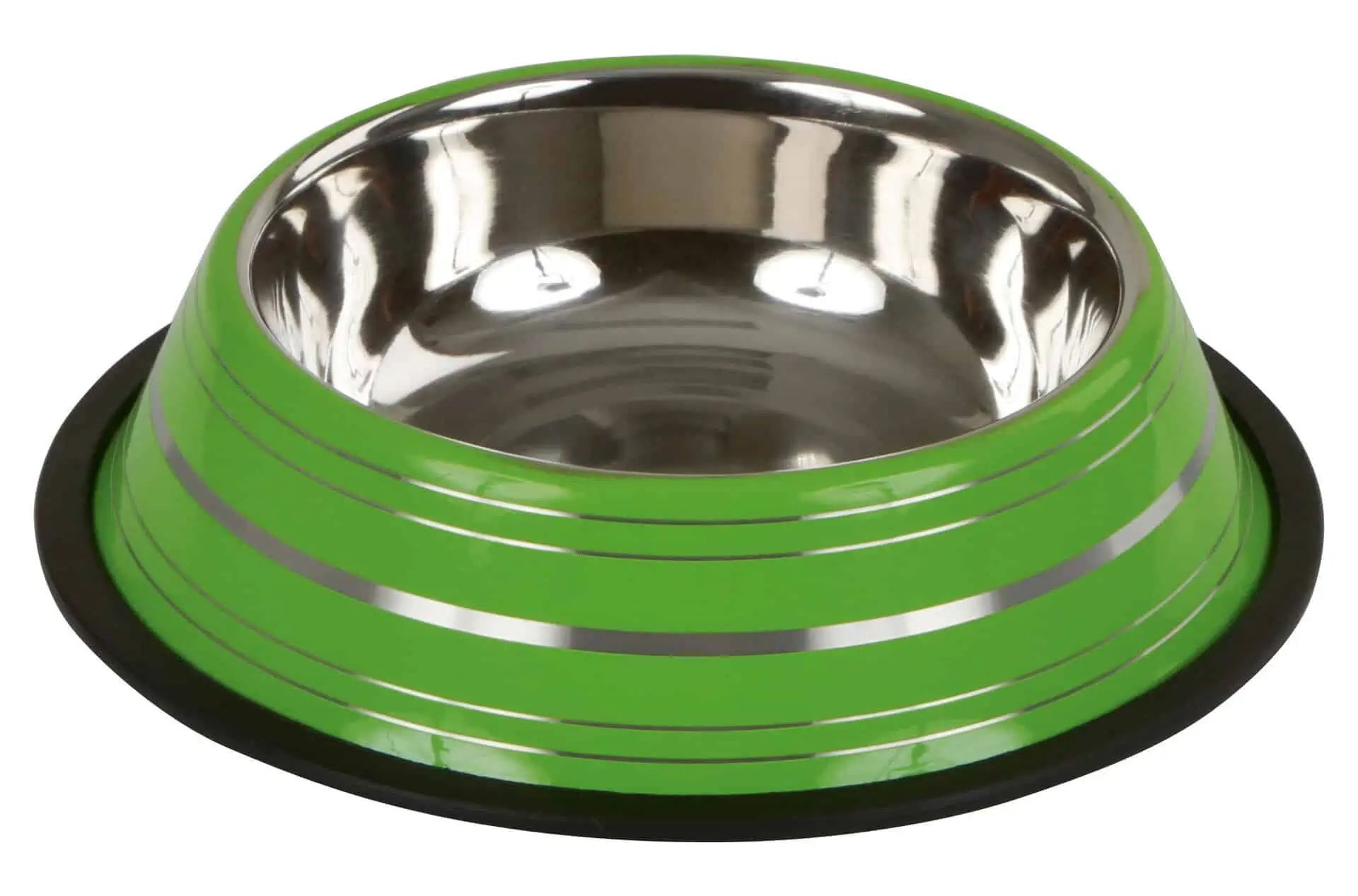 Kerbl Stainless Steel Bowl Non-Slip, Assorted Colours, top view
